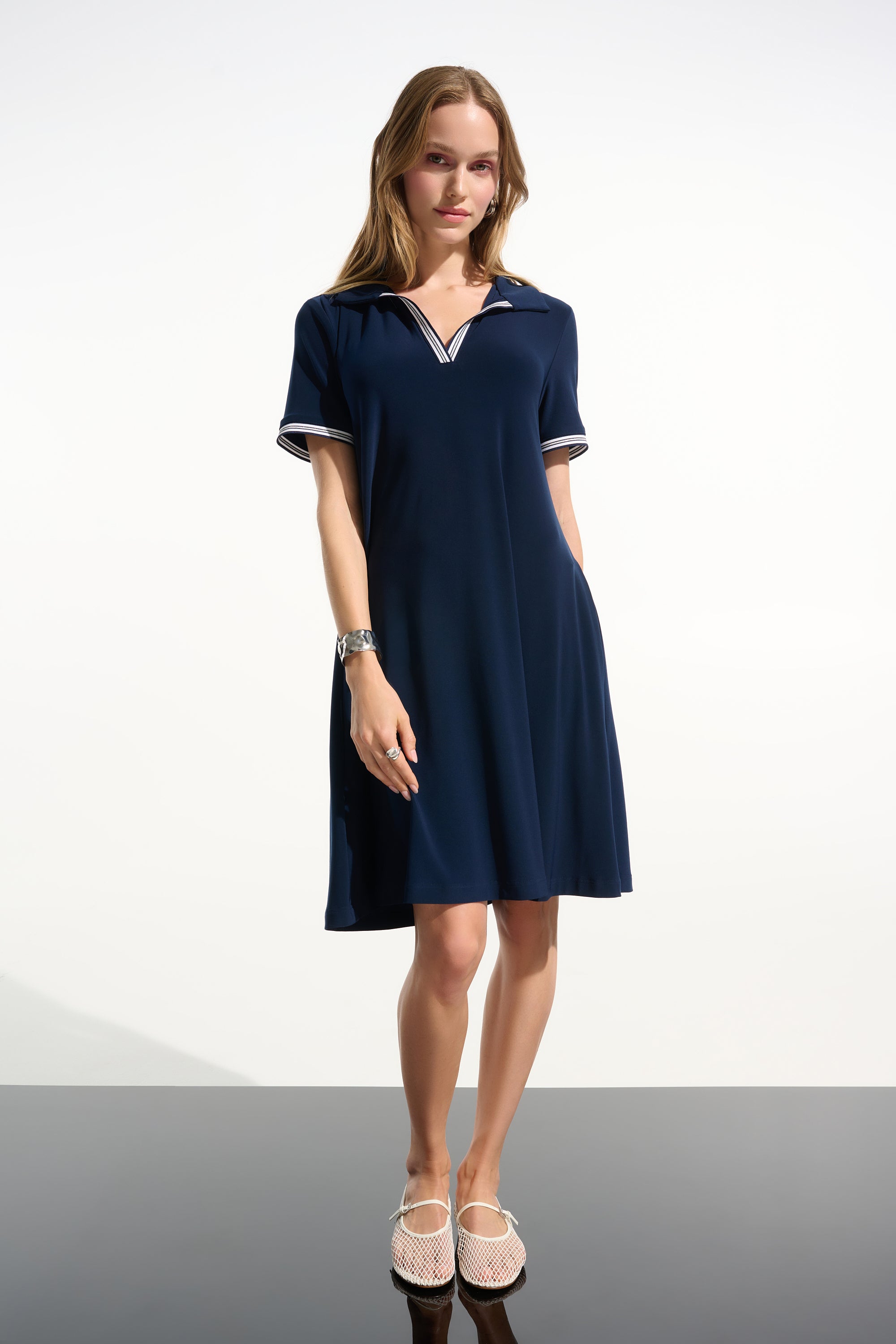 JOSEPH RIBKOFF NAVY DRESS 261614-4358 126