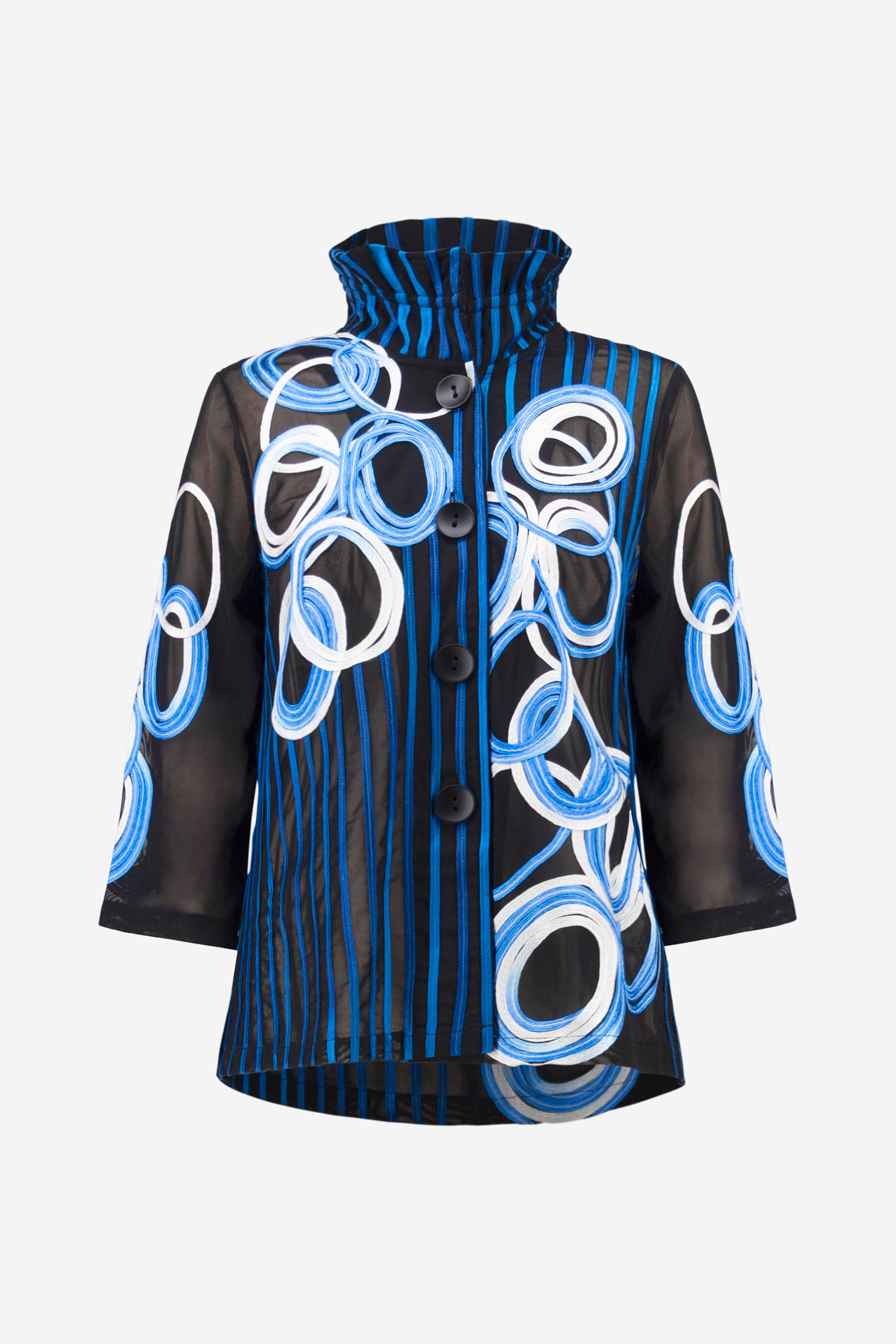 JOSEPH RIBKOFF MESH PRINT JACKET 261904-178 126