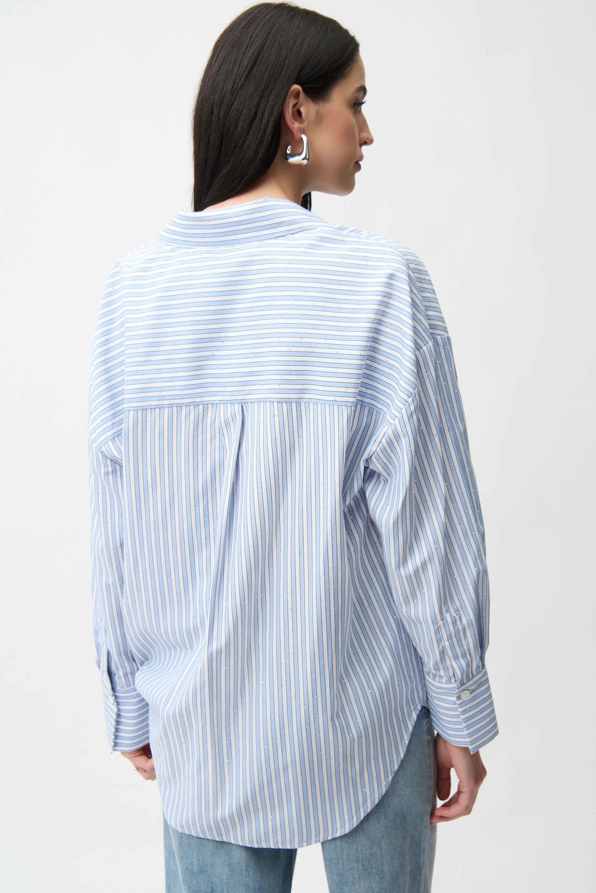 JOSEPH RIBKOFF STRIPE BLOUSE 261931-3801 126