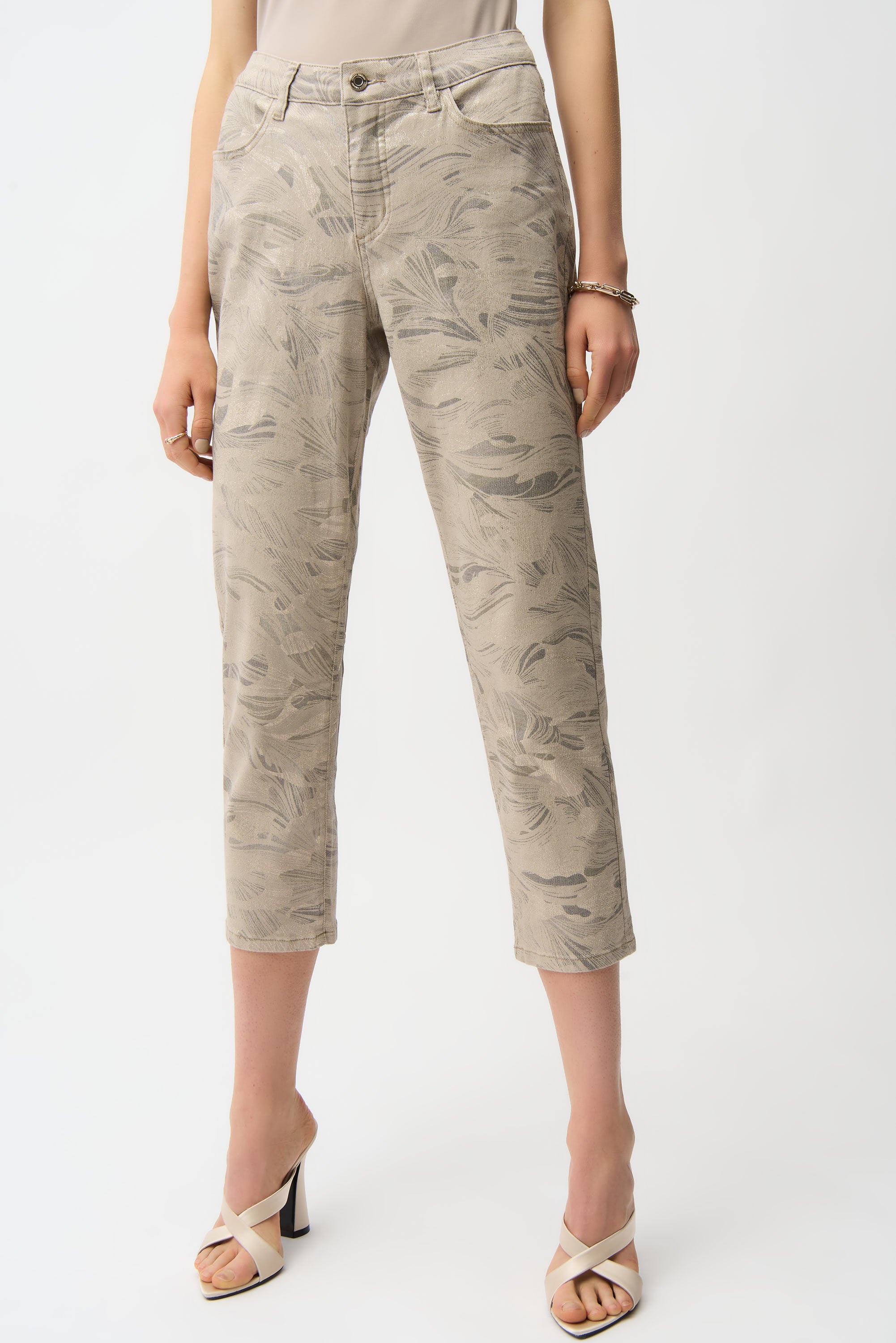 JOSEPH RIBKOFF ABSTRACT PRINT JEANS BEIGE 261959 -4221 126