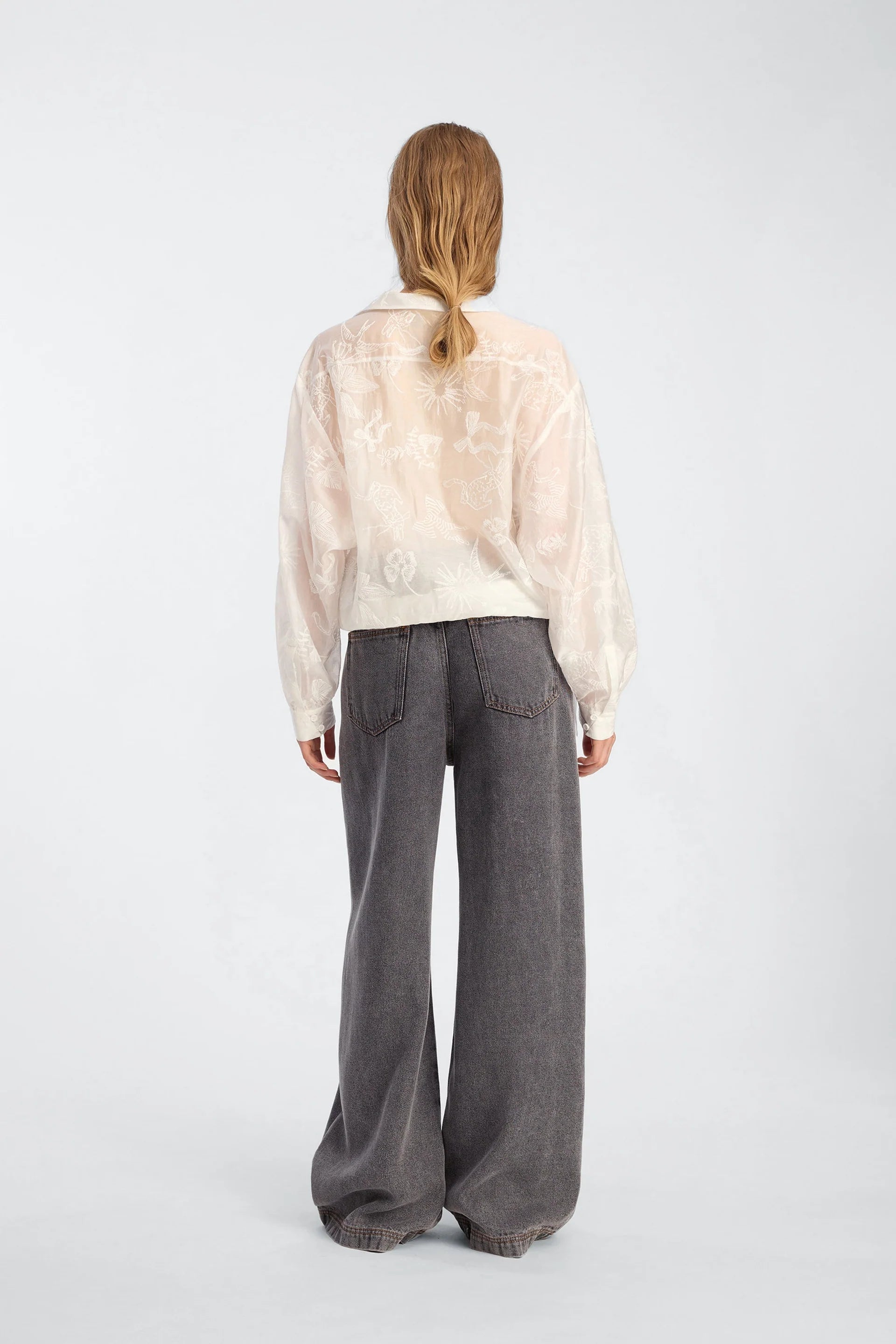 MUNTHE BELICIA WHITE BLOUSE 126