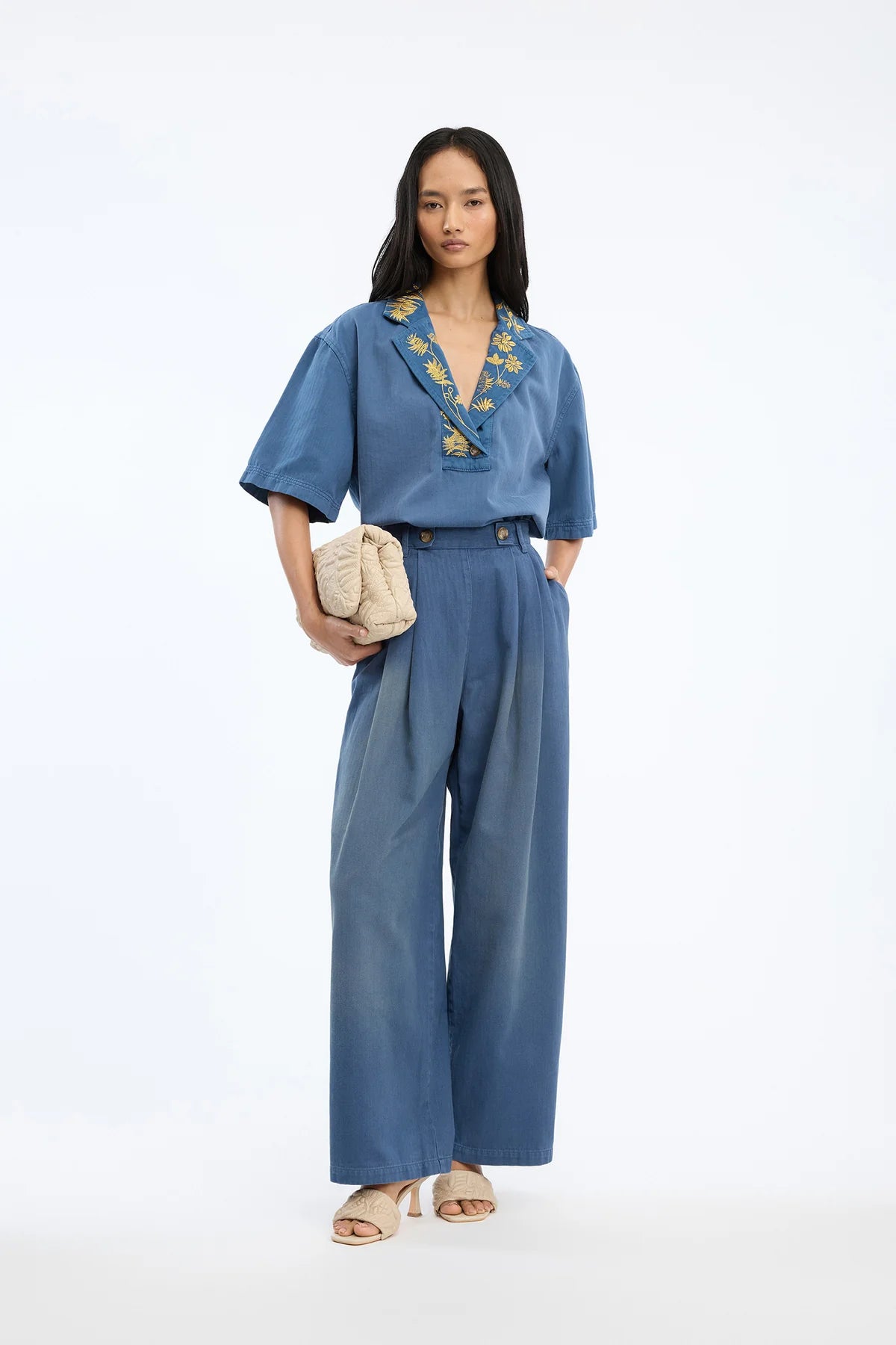 MUNTHE BLAISE DENIM TOP 126