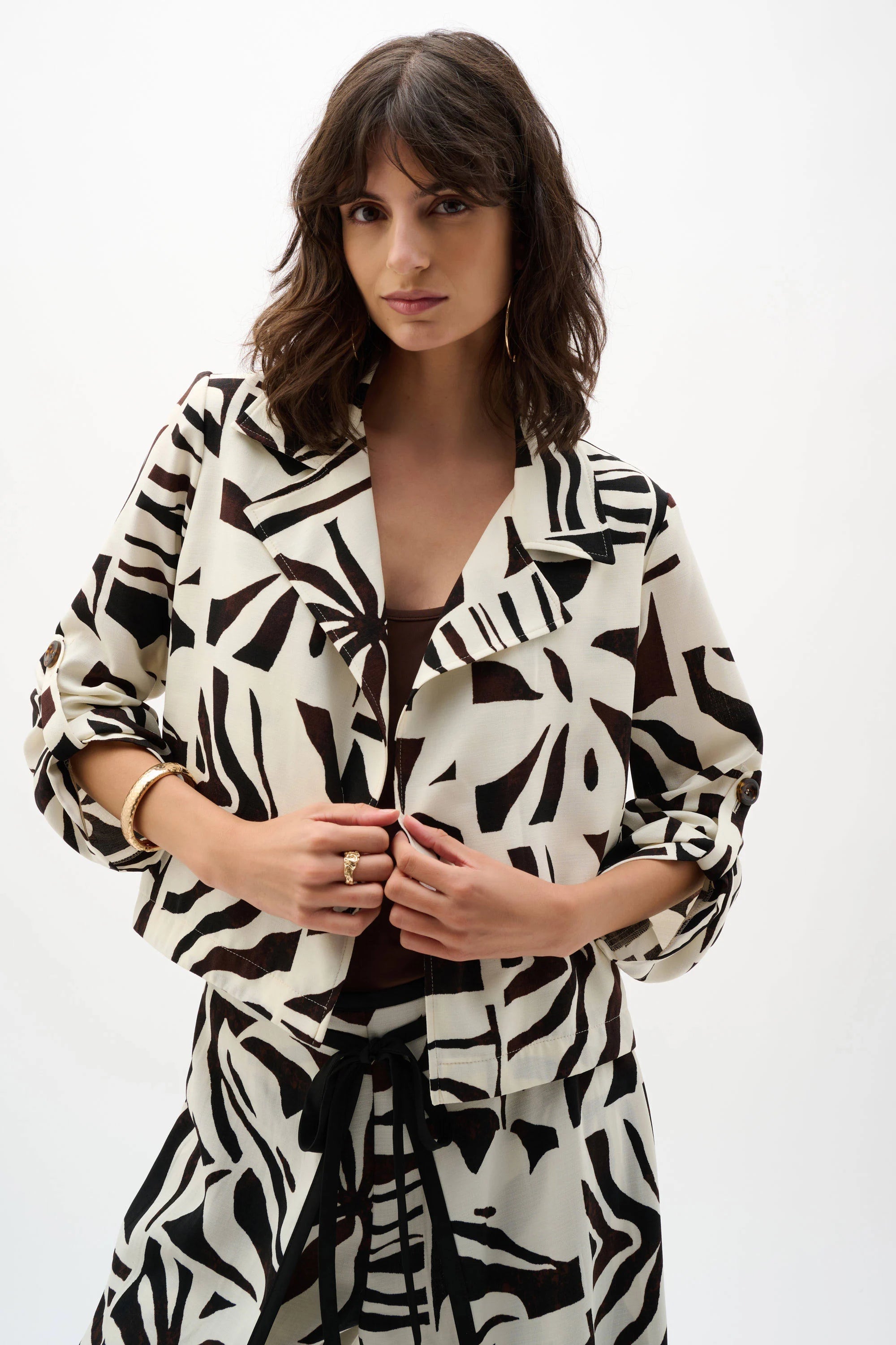 JOSEPH RIBKOFF PRINTED BLAZER 262193-1109 126