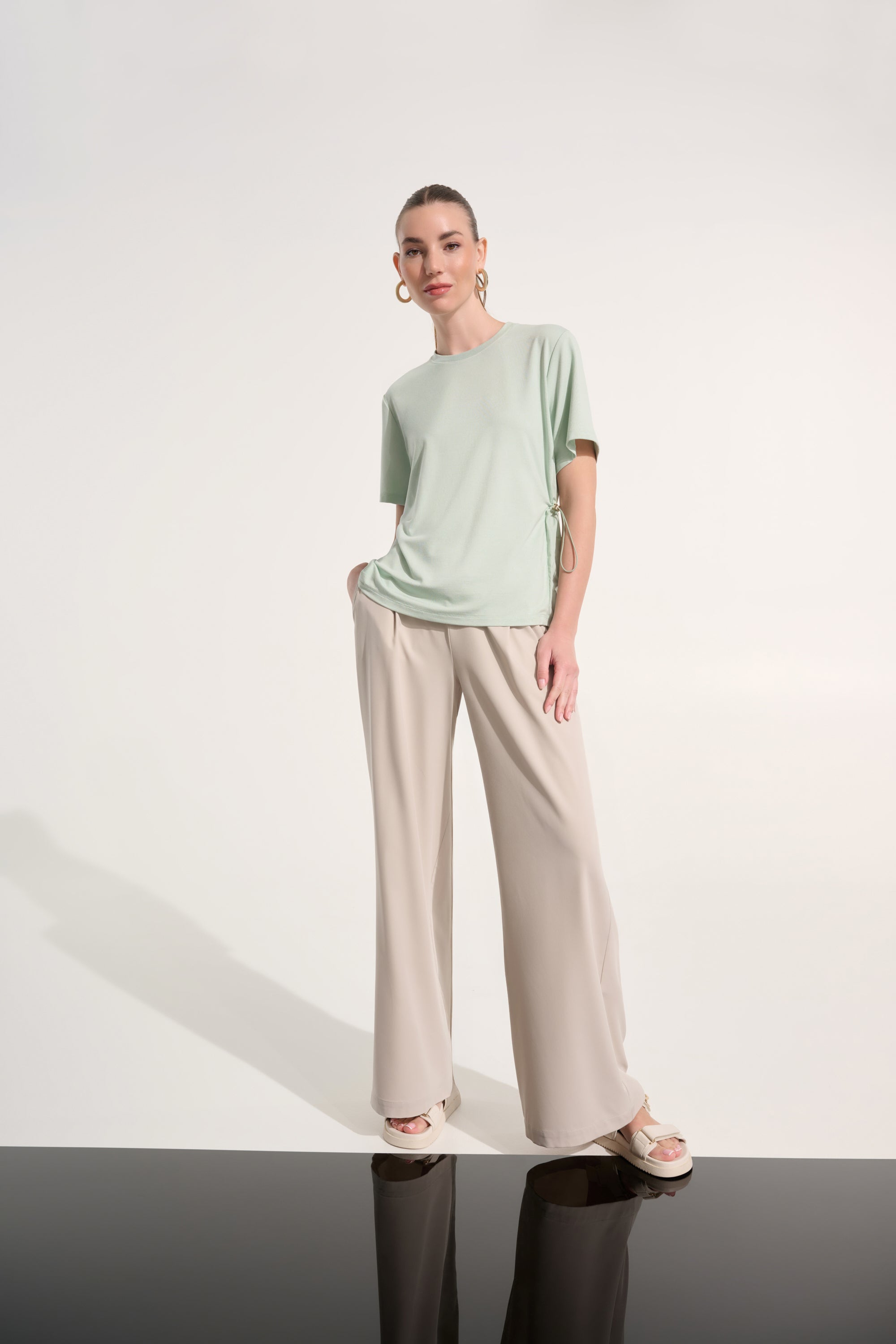 JOSEPH RIBKOFF MINT DRAWSTRING TOP 262616-4526 126