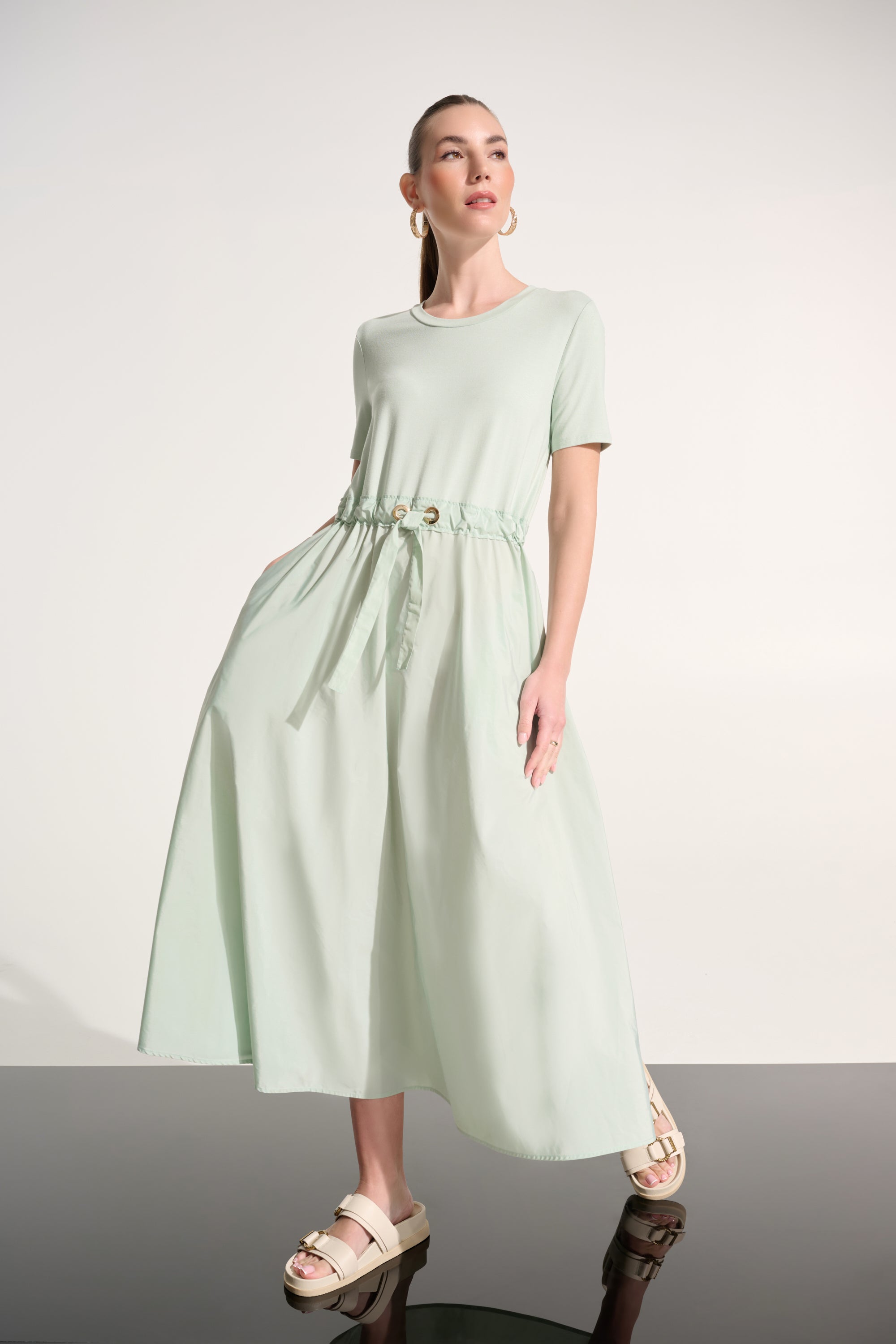 JOSEPH RIBKOFF MINT TSHIRT DRESS 262627 4526