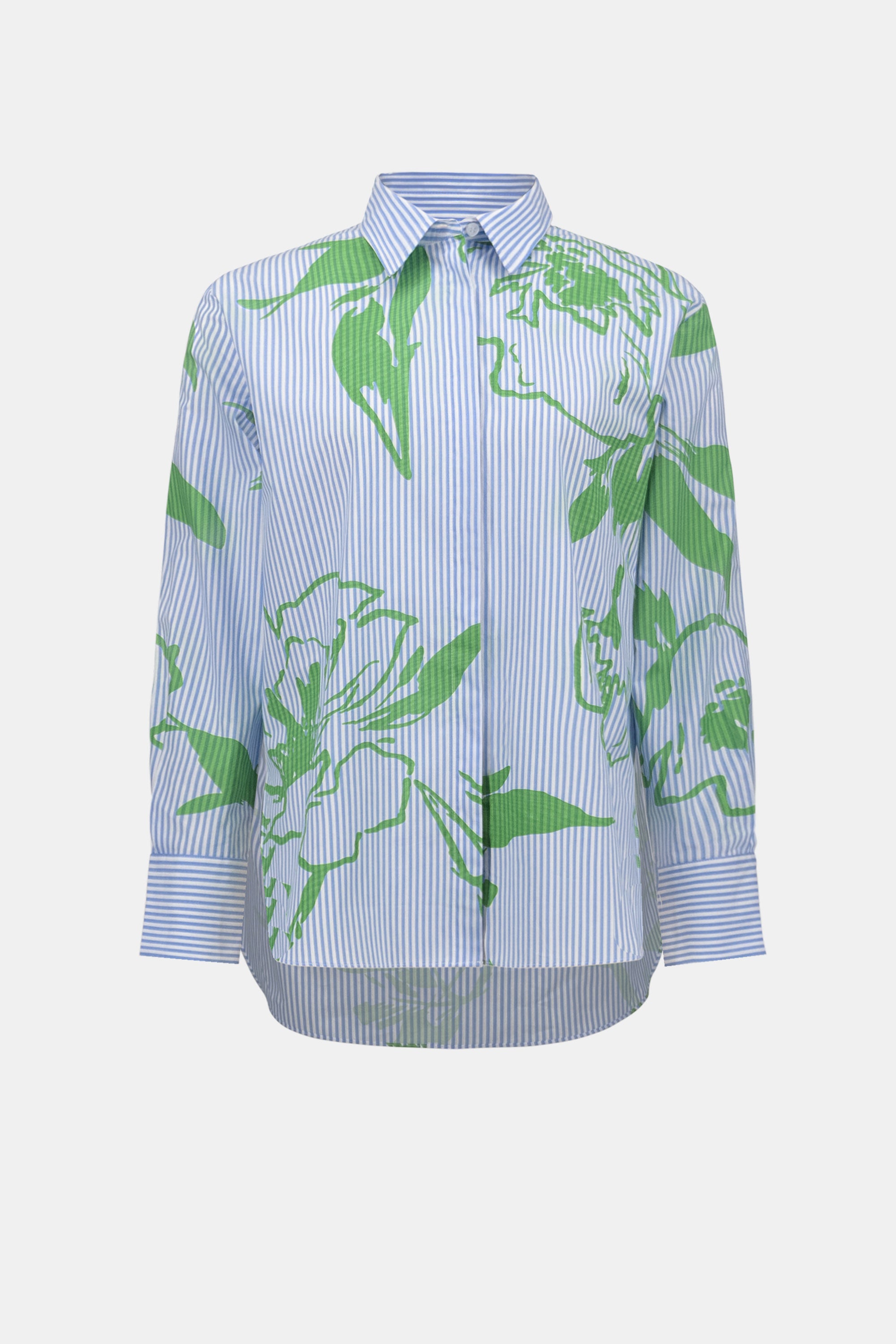 JOSEPH RIBKOFF BLUE STRIPE PRINT SHIRT 262951-2539 126