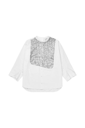 MUNTHE WHITE SEQUIN BLOUSE NAYEL 226