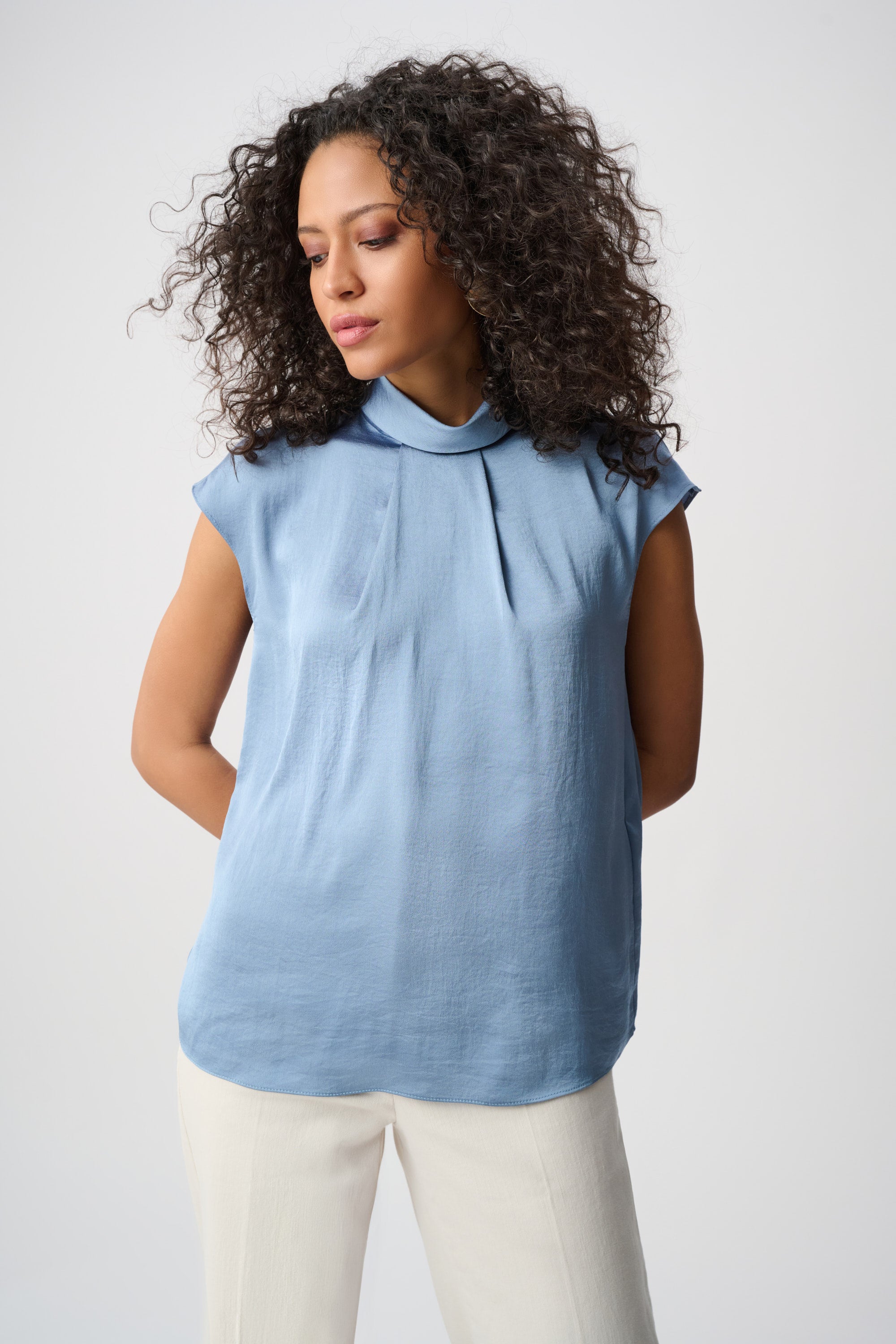 JOSEPH RIBKOFF BLUE TOP 263022 4510 226