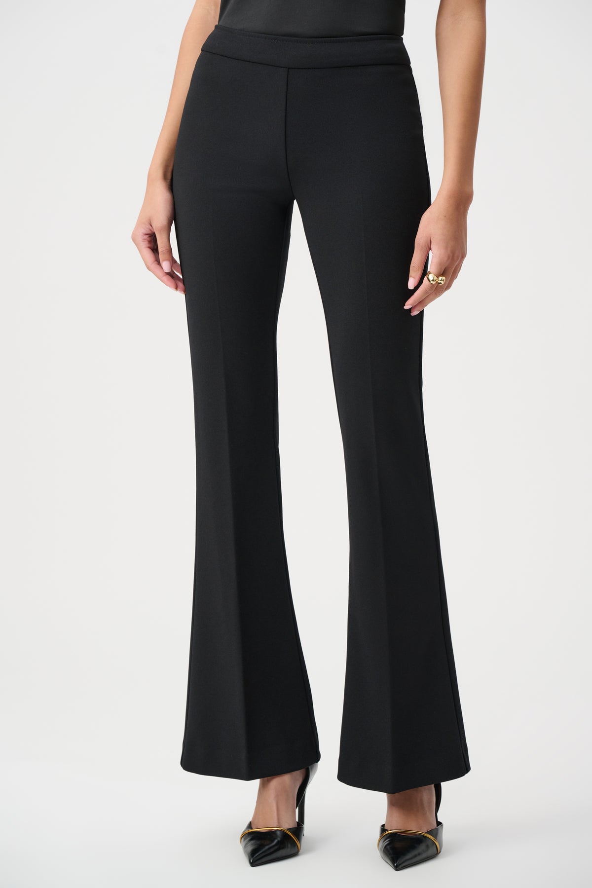 JOSEPH RIBKOFF BLACK PULL ON TROUSERS 263234 226