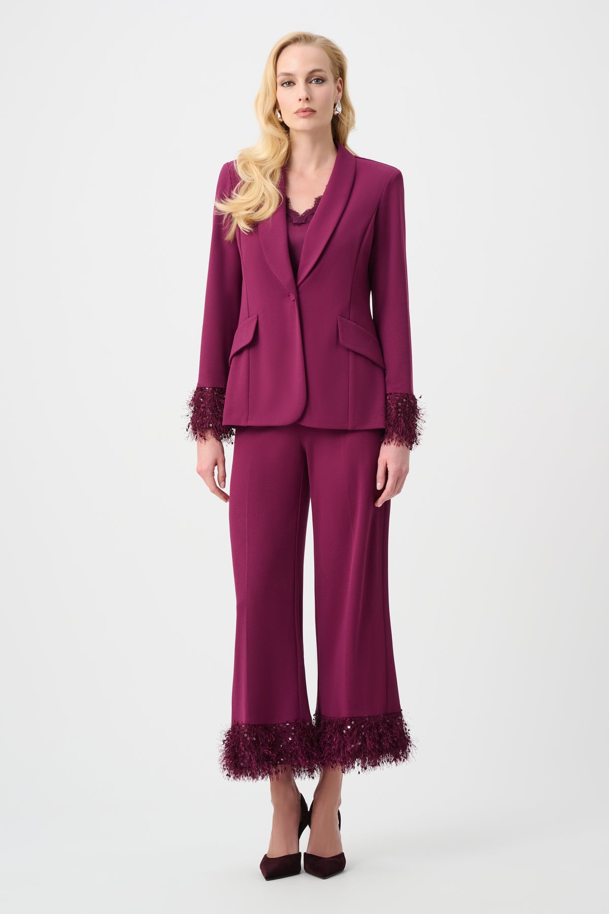 JOSEPH RIBKOFF WINE BLAZER 263714 4542 226