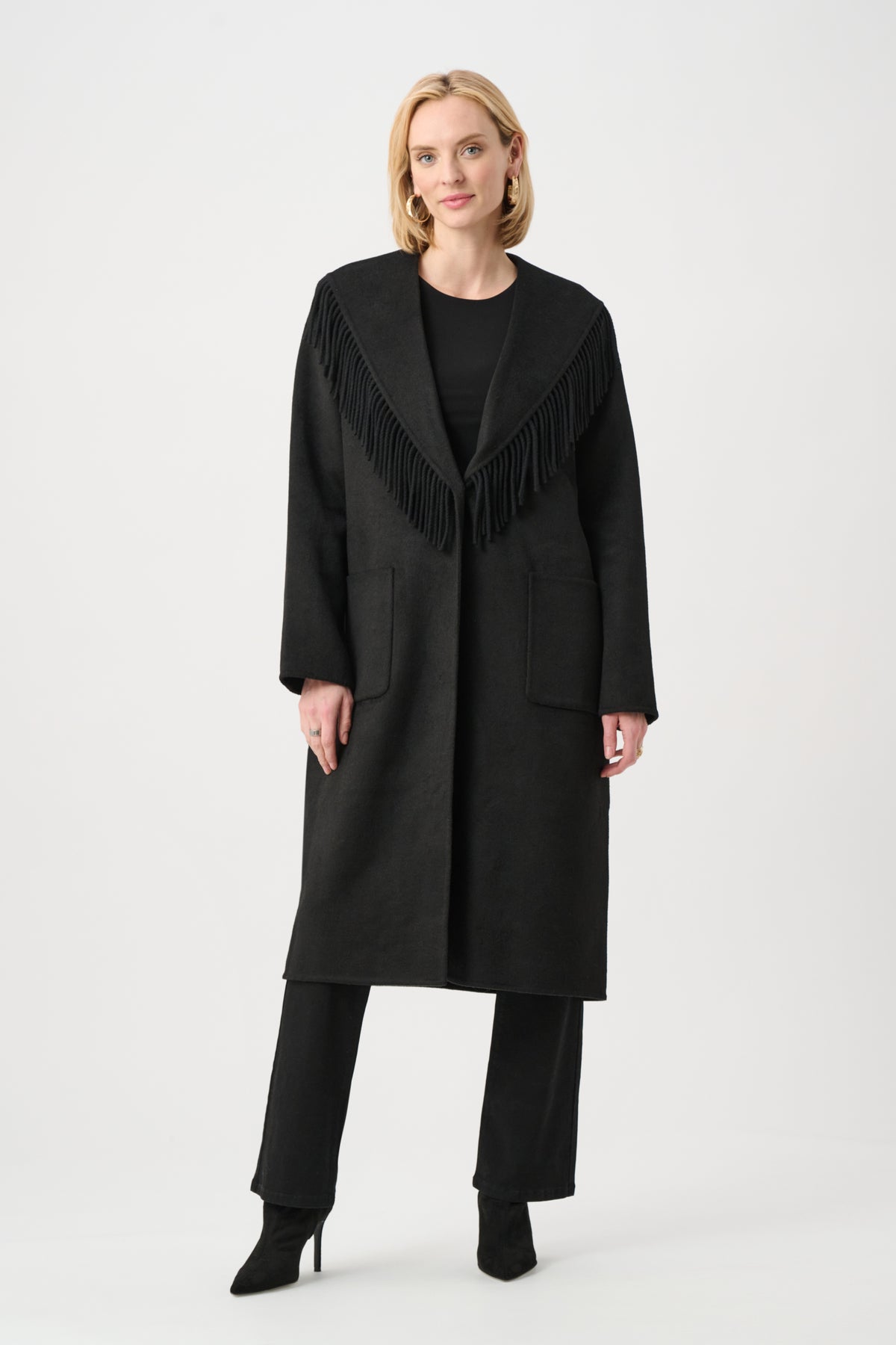JOSEPH RIBKOFF BLACK COAT 263912 11 226