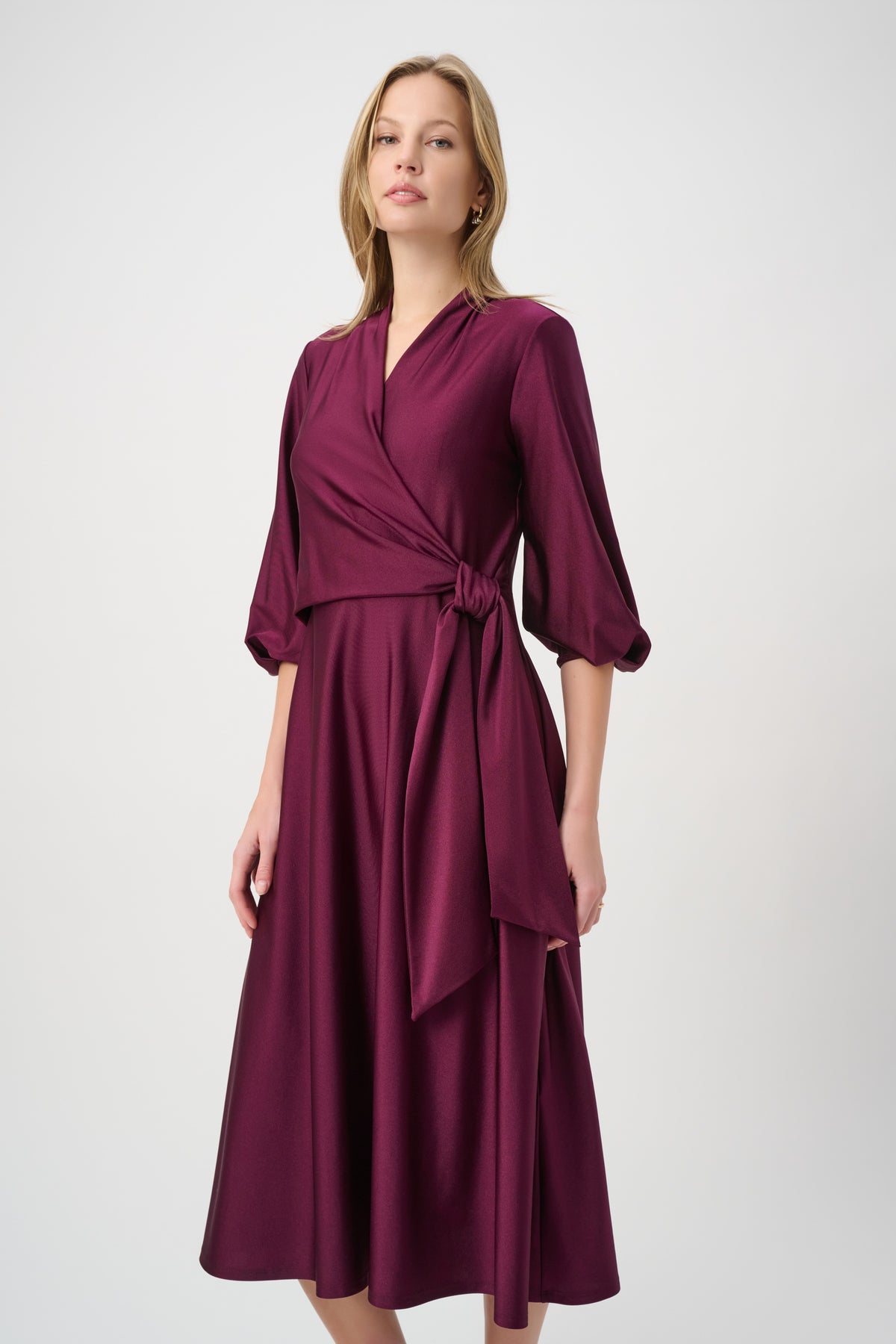 JOSEPH RIBKOFF WINE DRESS 264070 4539 226