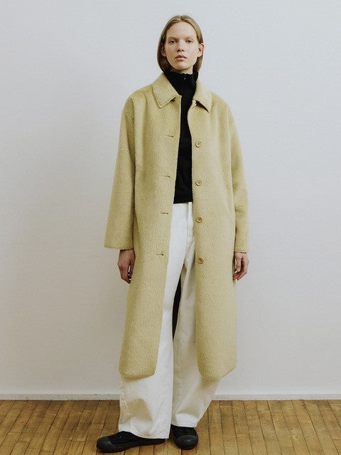 MOLLIOLLI LUNGO HONEY FAUX FUR COAT 225