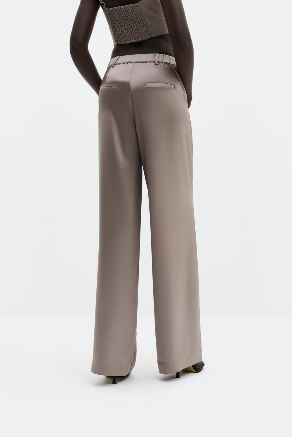 MALINA SARAH GREY STAIN TROUSERS 126