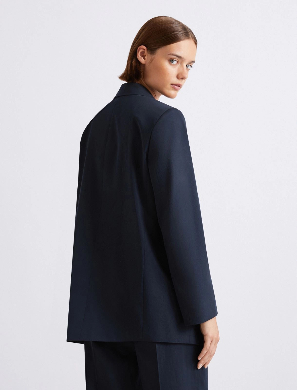 MARELLA NAVY OVERSIZED BLAZER MLSRANGHI 126