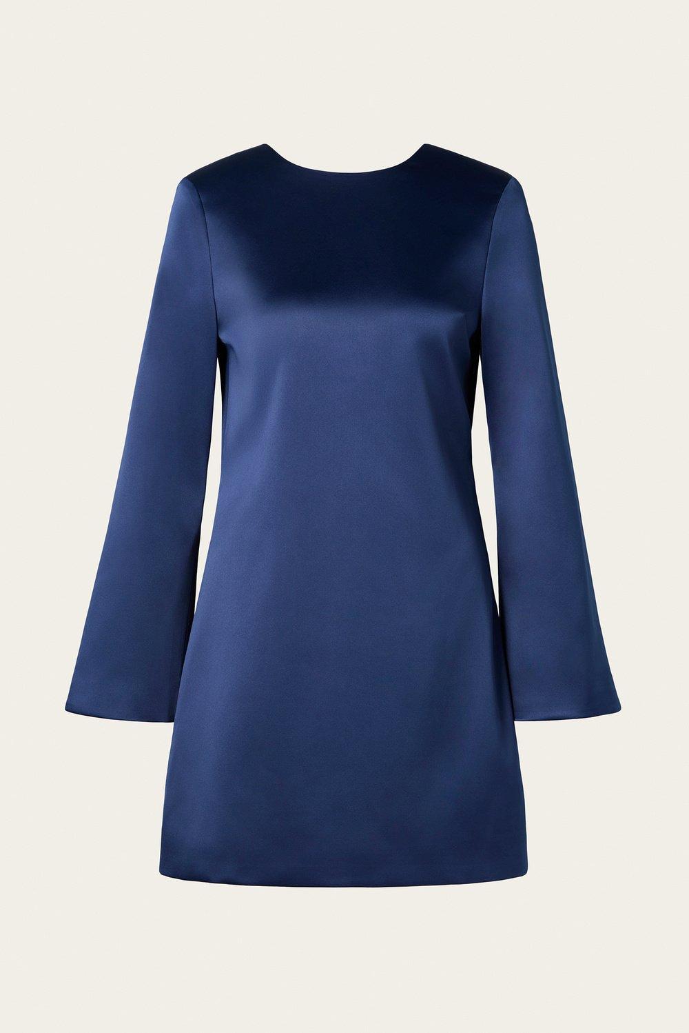 MALINA ELNA NAVY BOW BACK DRESS 225