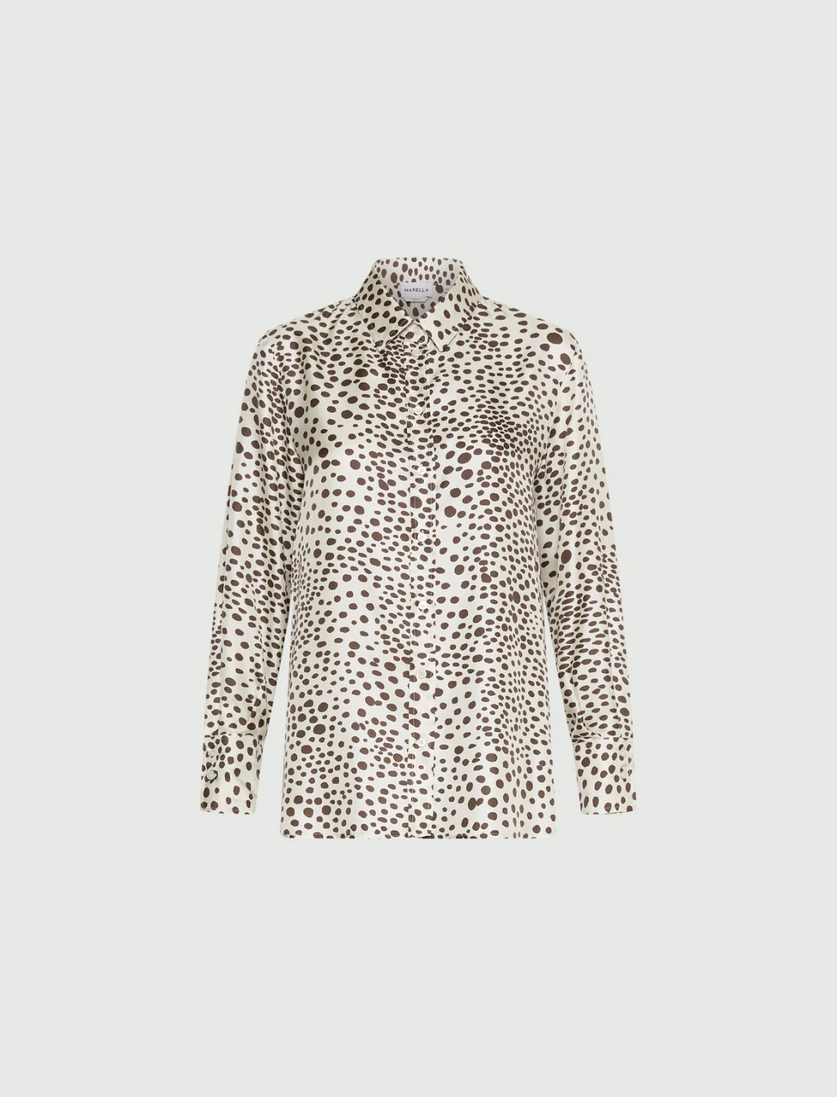 MARELLA BROWN DOT BLOUSE MLLSALVE 126