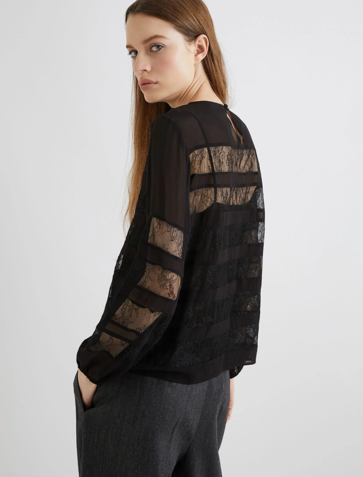 MARELLA PIQUET BLACK SHIRT 225