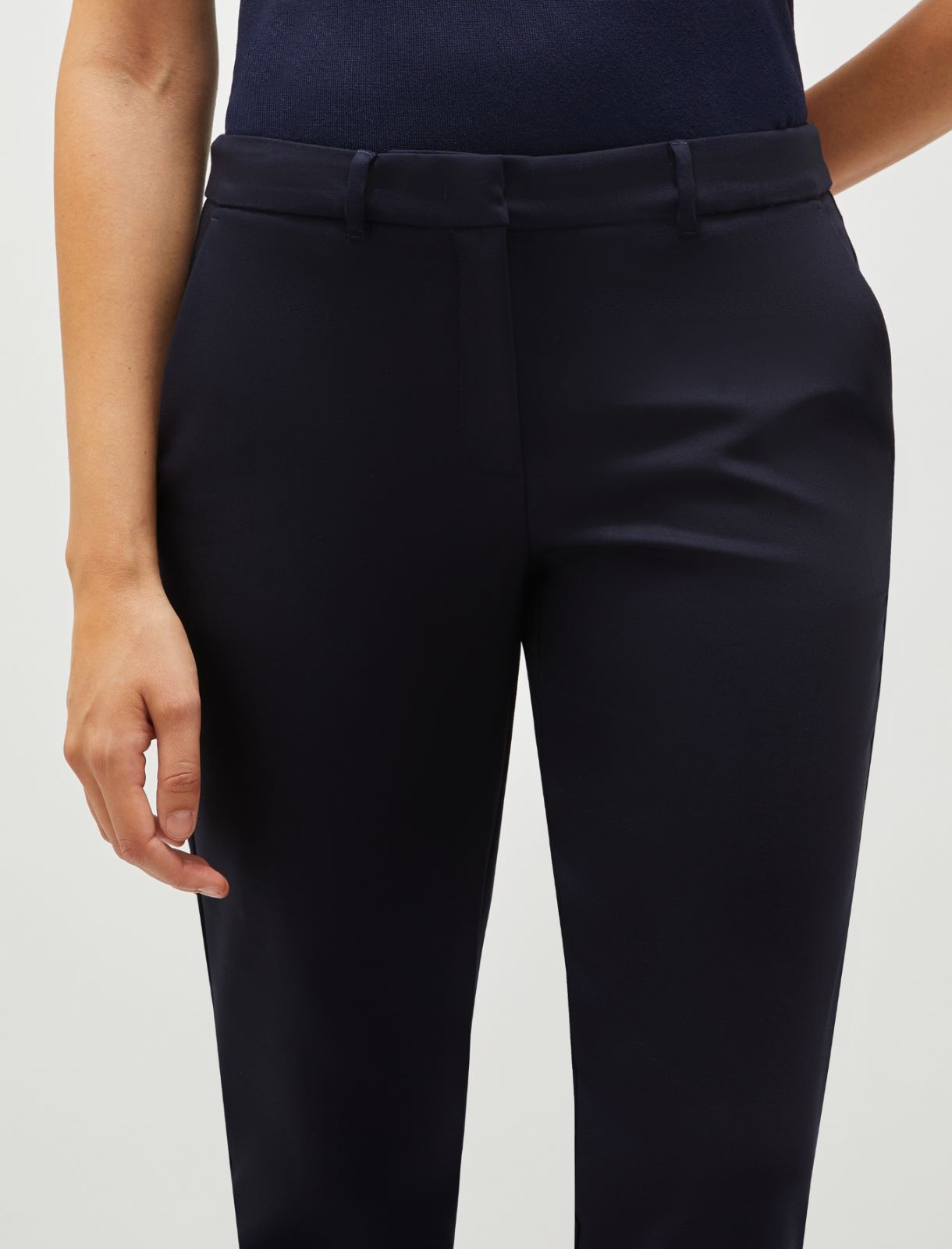 MARELLA MIELE NAVY LONG TROUSER 125