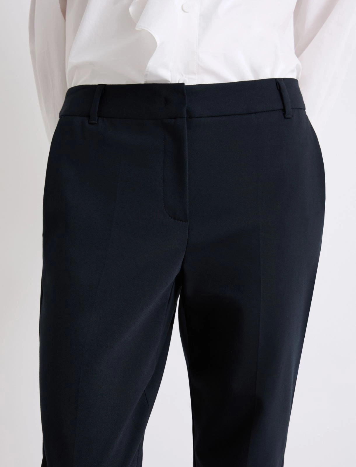 MARELLA BLACK SLIM LEG TROUSERS MLLGHIANDA 126