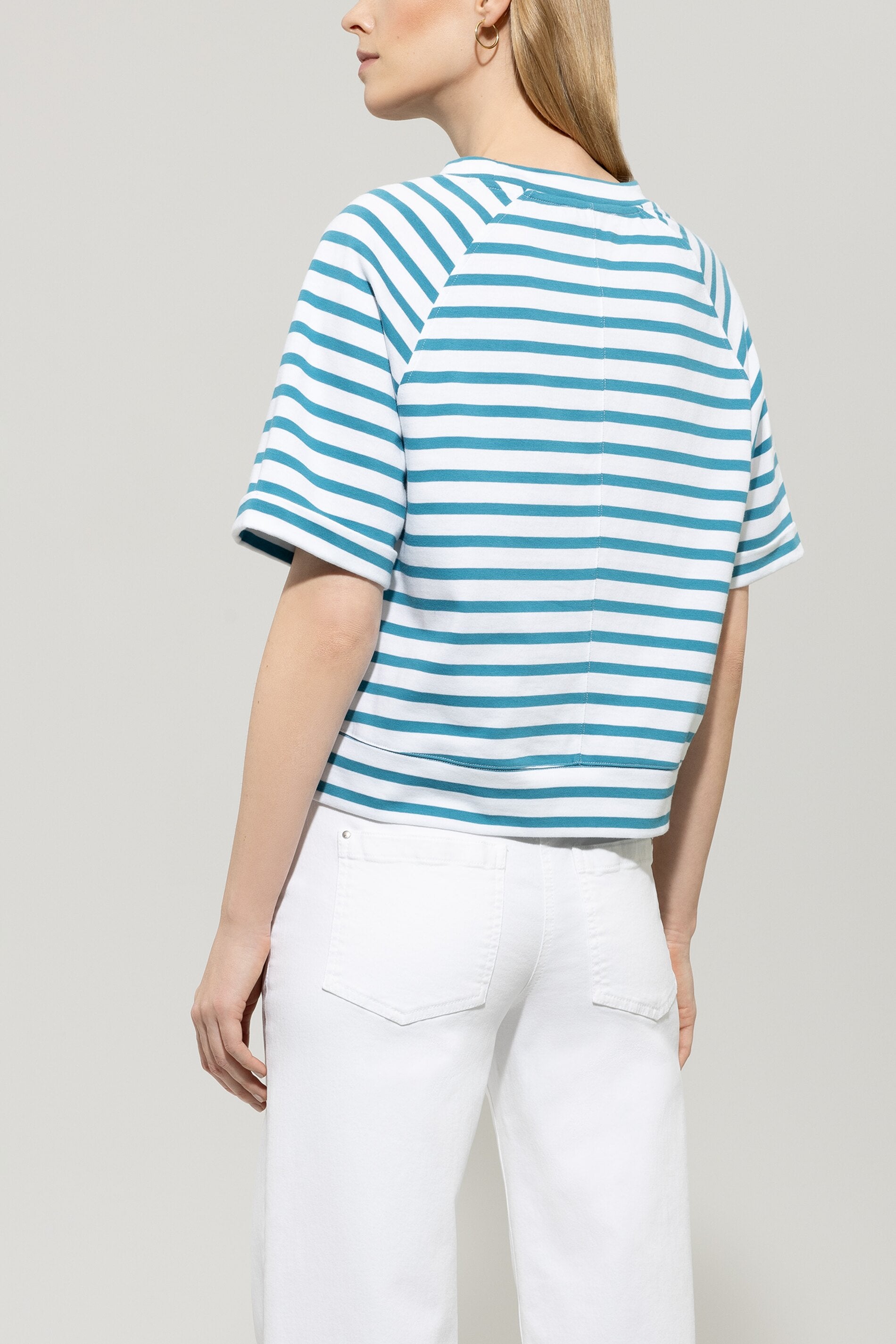 LUISA CERANO TEAL STRIPE T-SHIRT 318249 125