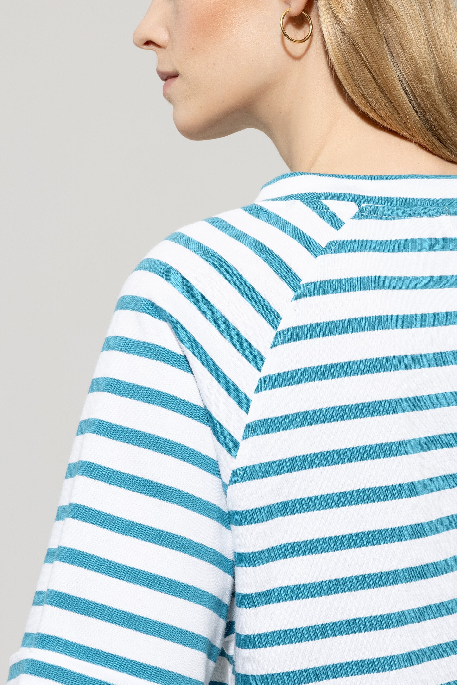LUISA CERANO TEAL STRIPE T-SHIRT 318249 125