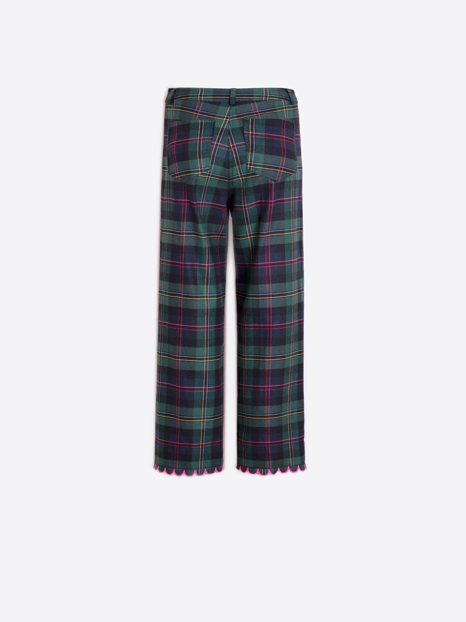 VILAGALLO GREEN CHECK TROUSERS 32694 225