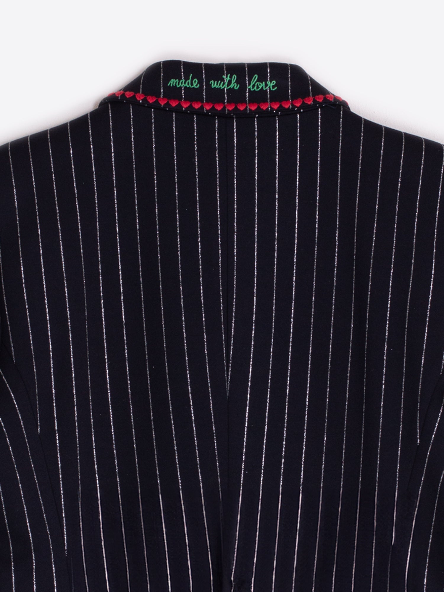 VILAGALLO NAVY STRIPE HEART BLAZER 32719 225