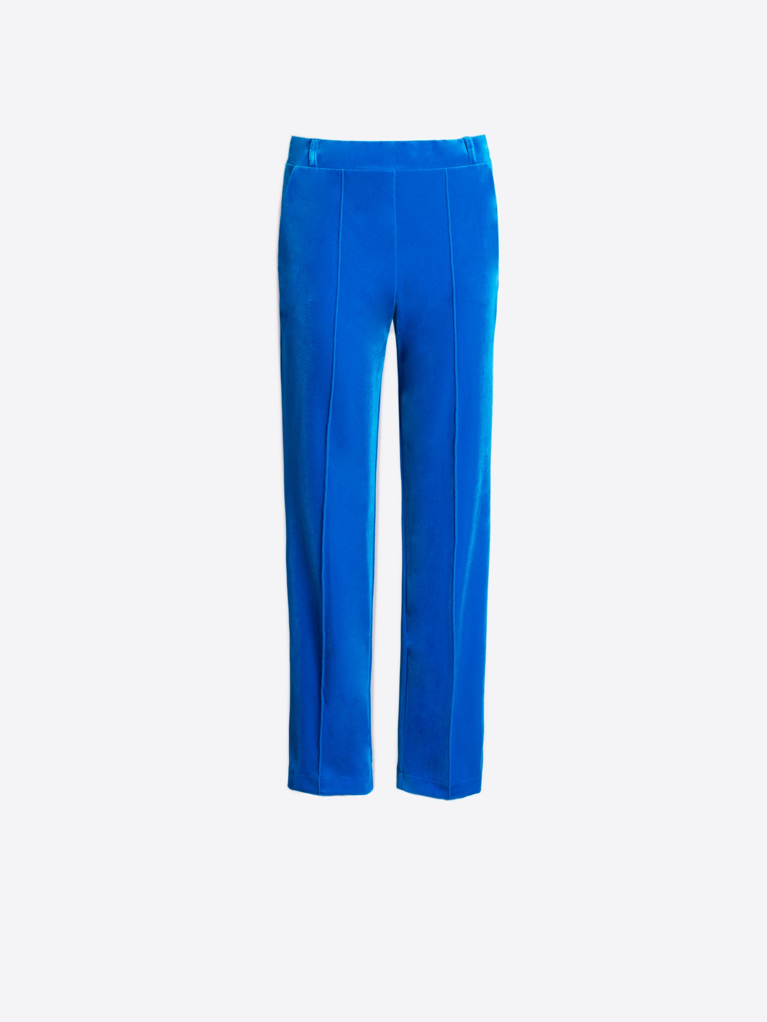 VILAGALLO TURQUOISE VELVET TROUSERS 32872 225