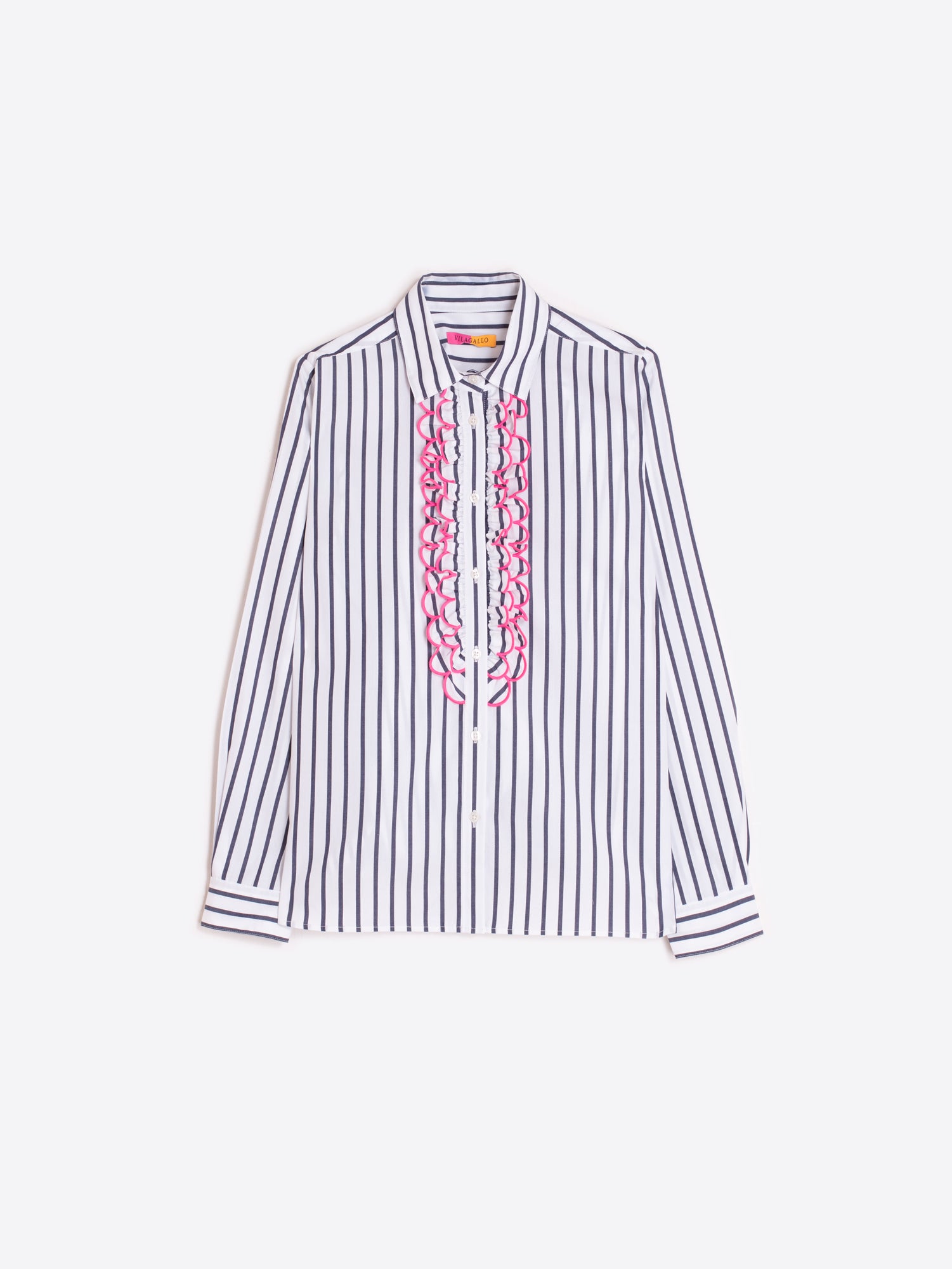 VILAGALLO NAVY STRIPE BLOUSE 32962 225