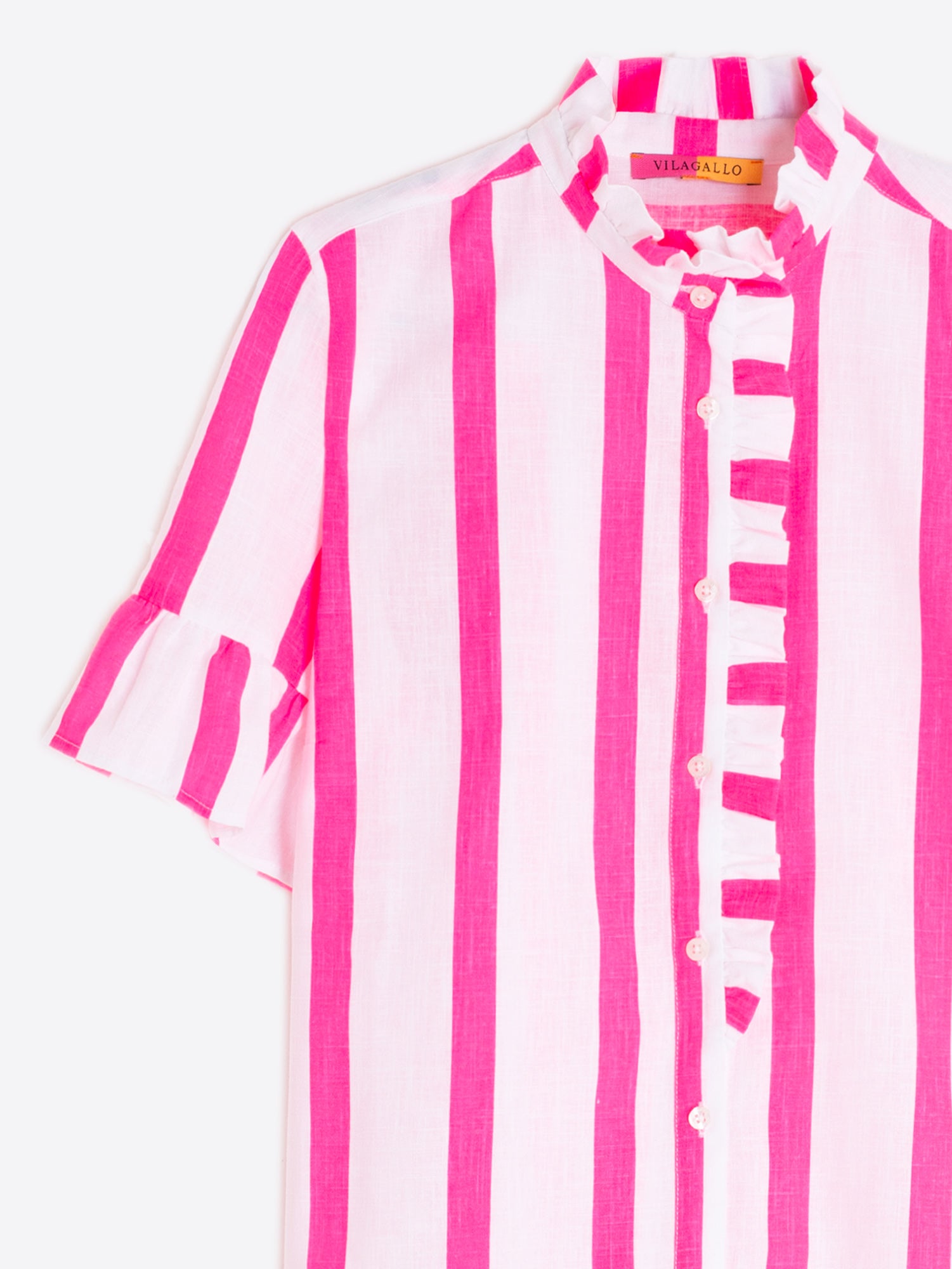 VILAGALLO PINK STRIPE BLOUSE 33498 126