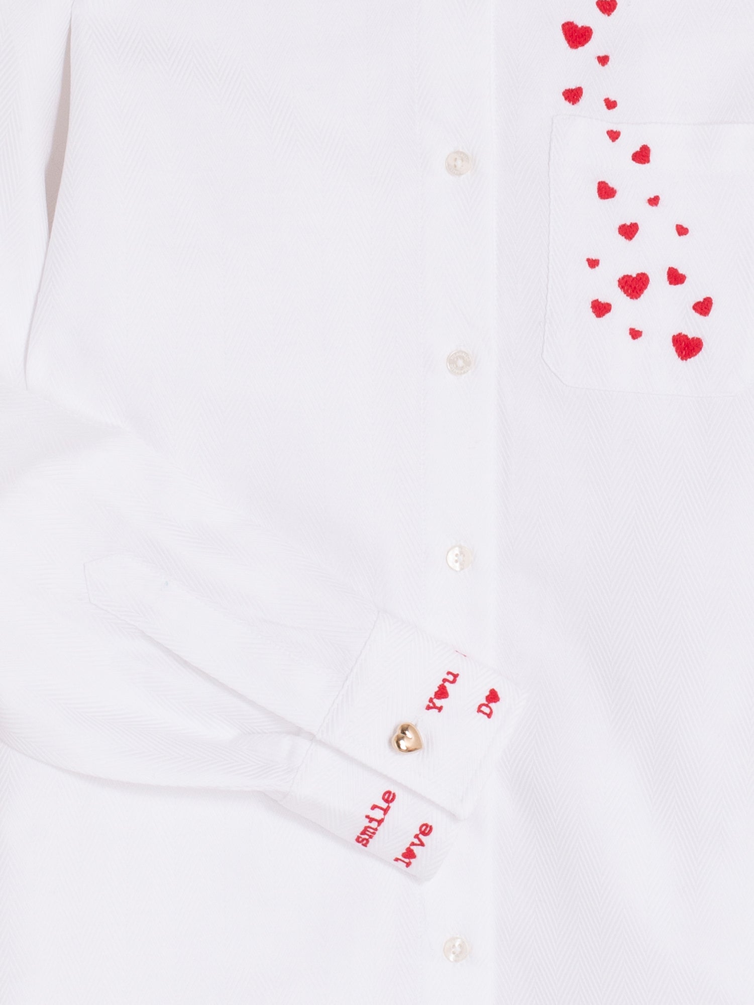VILAGALLO WHITE HEART BLOUSE 33756 226