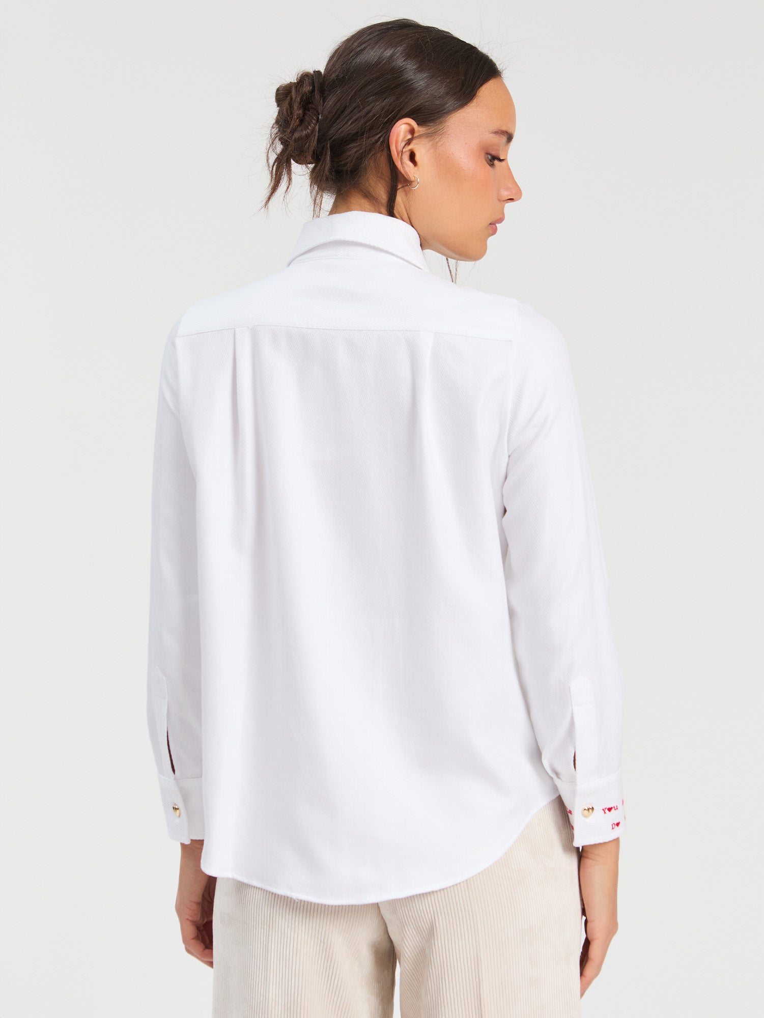 VILAGALLO WHITE HEART BLOUSE 33756 226