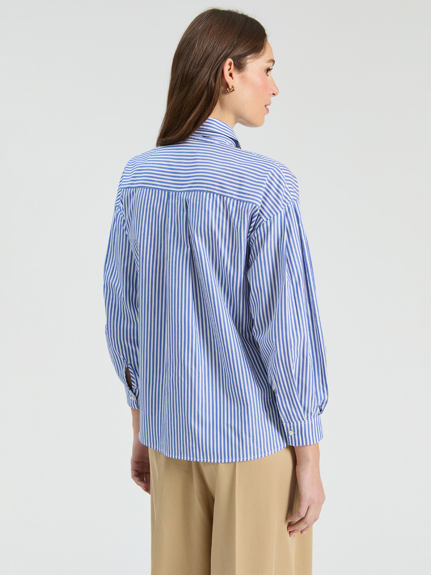 VILAGALLO BLUE STRIPE BLOUSE 33814 226