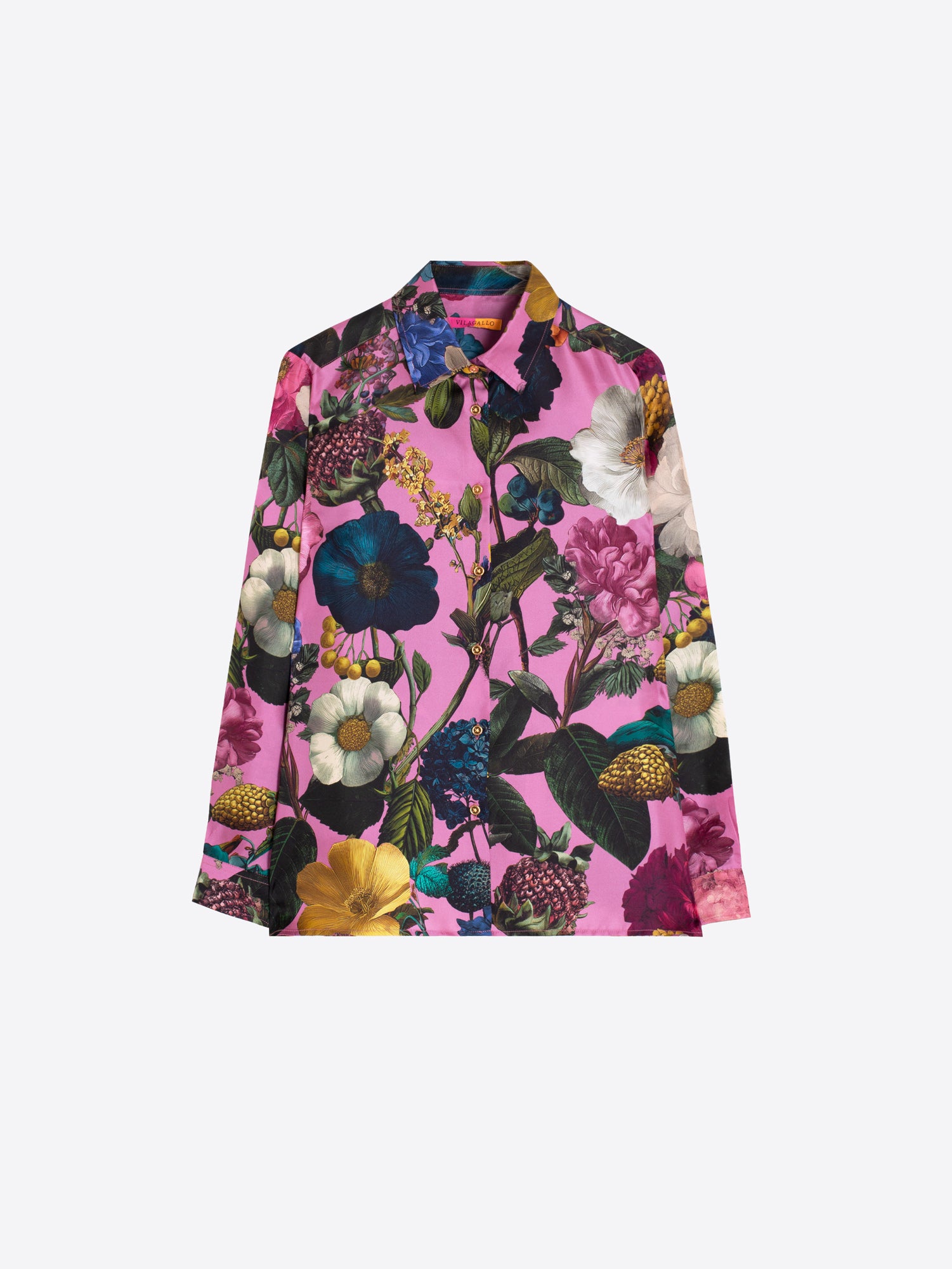 VILAGALLO PINK FLORAL BLOUSE 34098 226