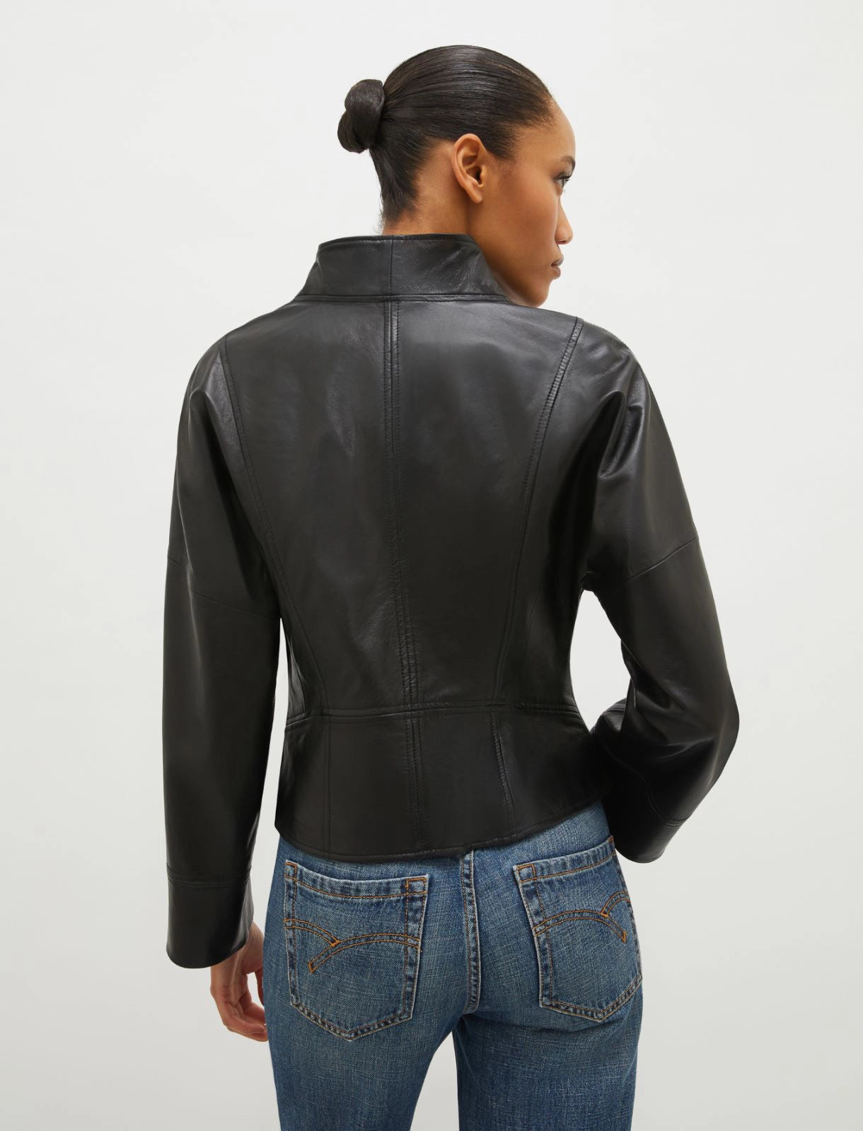 MARELLA DAILY BLACK LEATHER JACKET 125