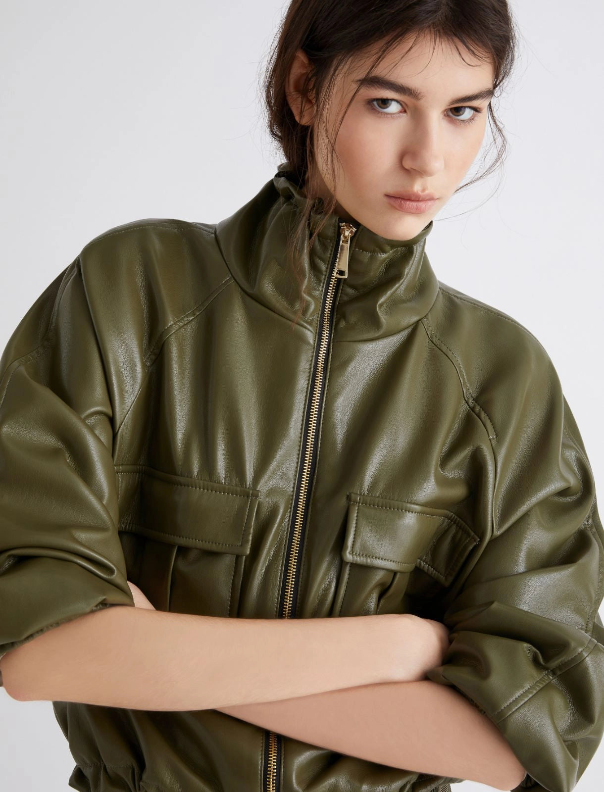 MARELLA LORETTA OLIVE JERSEY JACKET 225