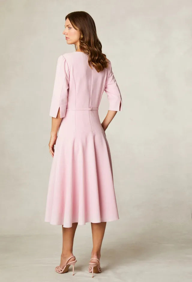 FEE G PINK LONG TIERED DRESS ELEANOR 864B53