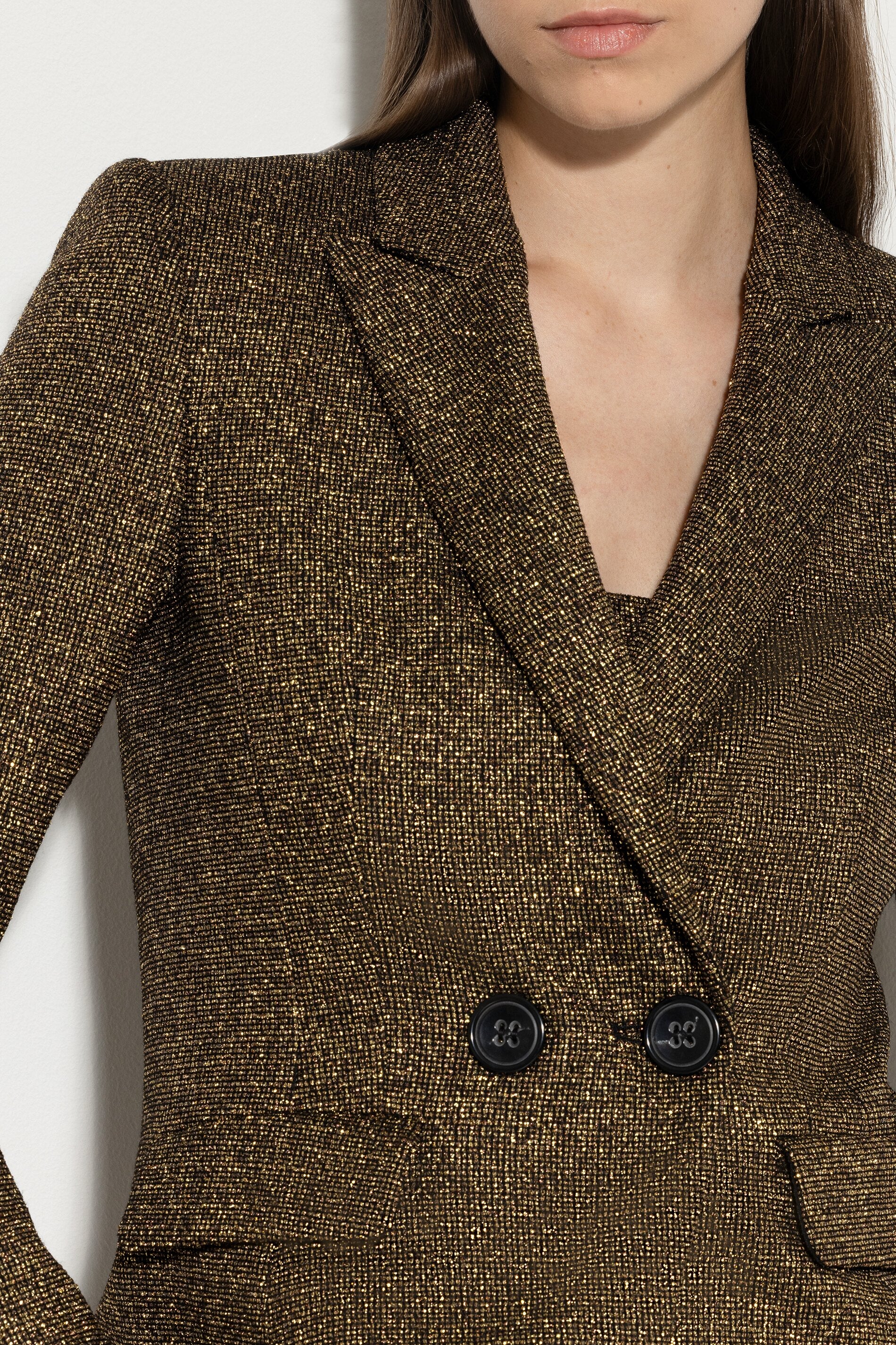 LUISA CERANO GOLD LUREX JACKET 408290-3676 224