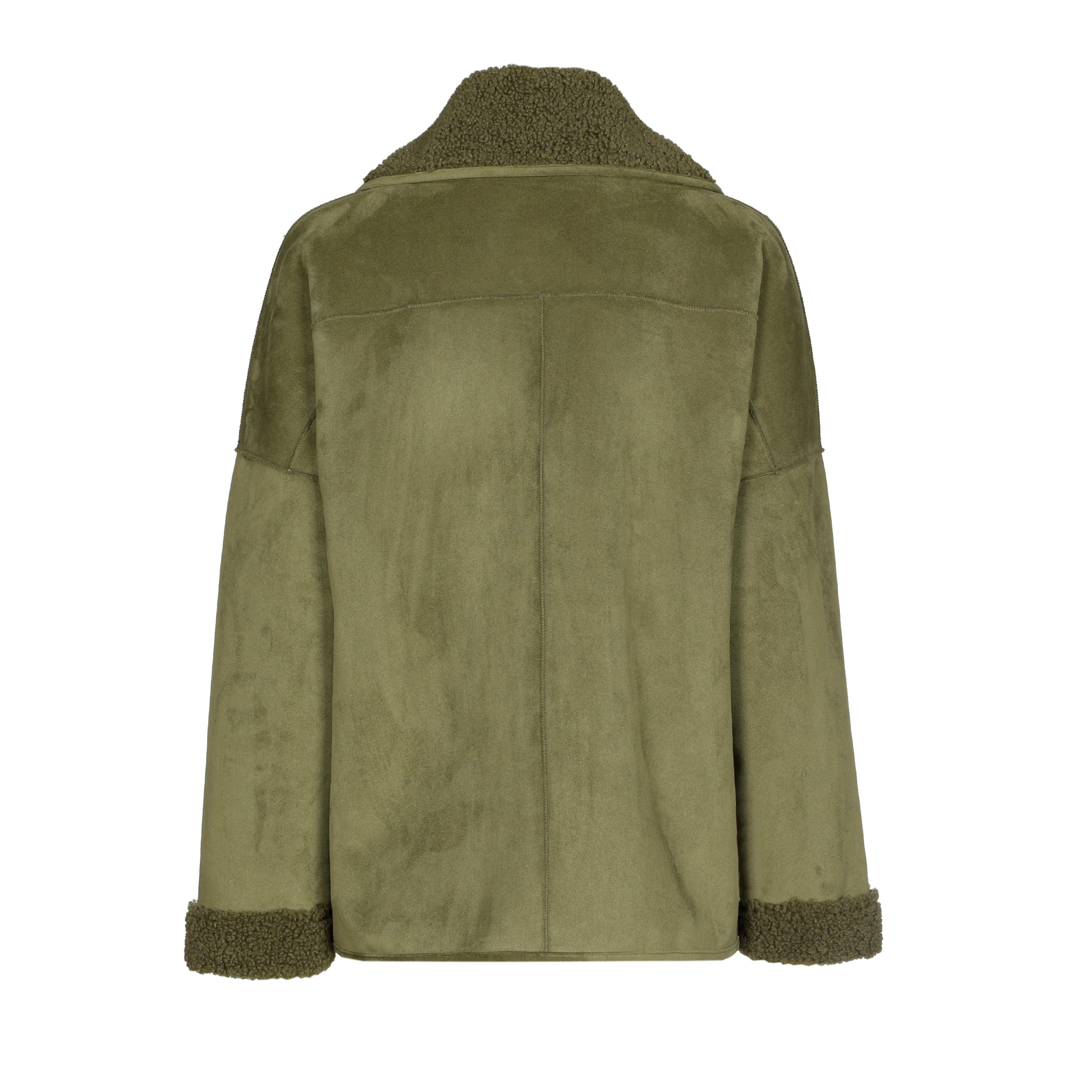 CAROLINE BISS OLIVE SHEARLING JACKET 4444 225