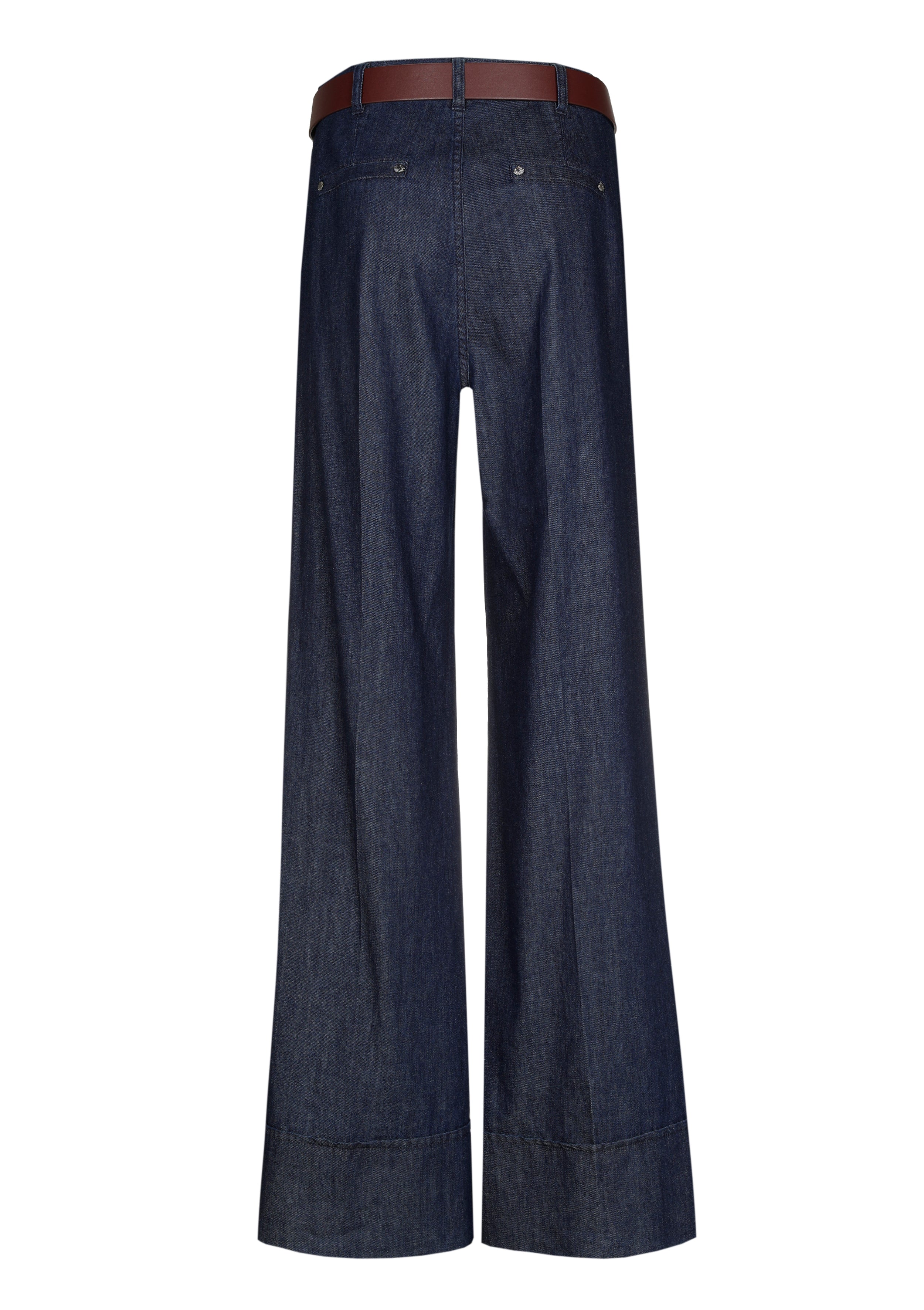 CAROLINE BISS DENIM WIDE LEG TROUSERS 4557 225