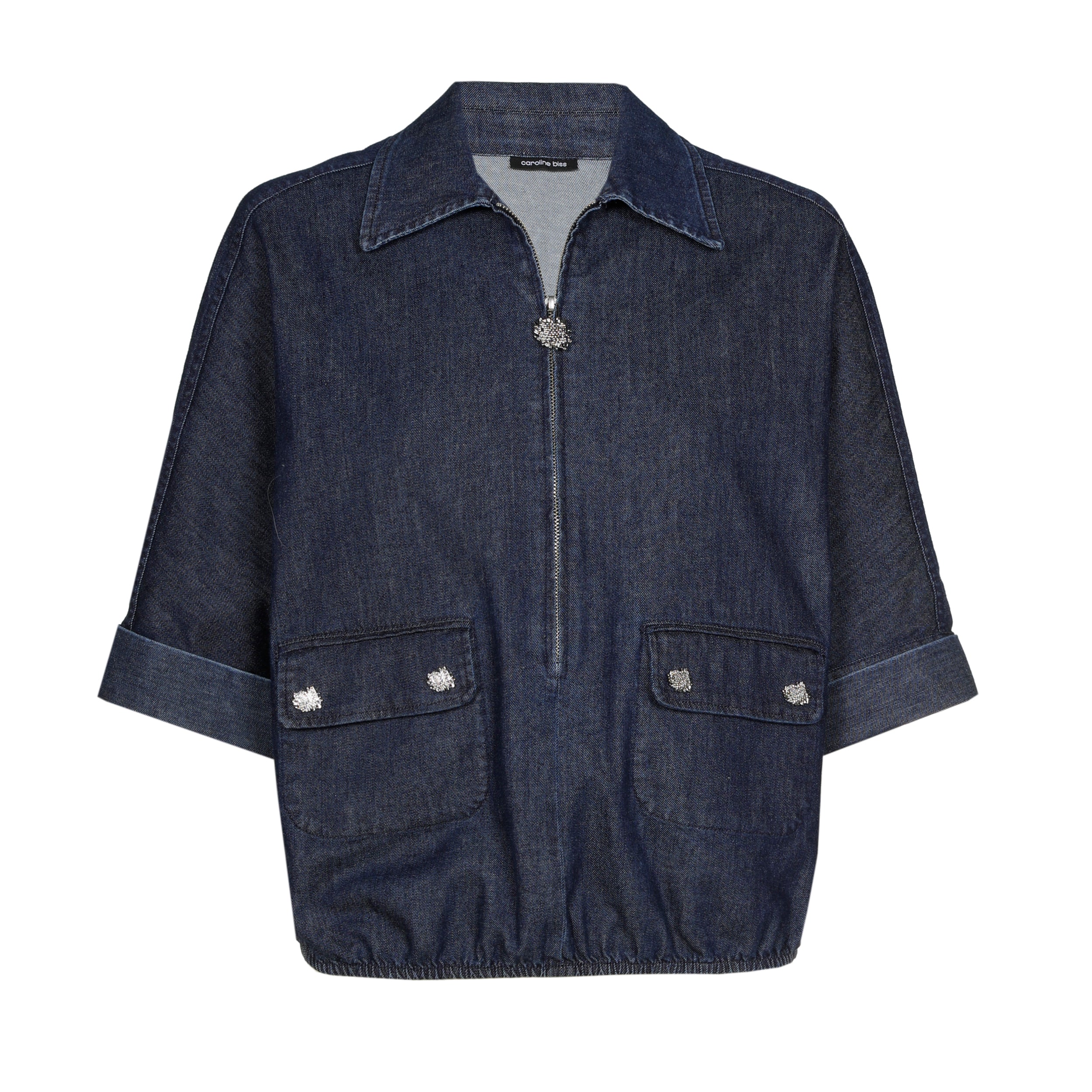 CAROLINE BISS DENIM SHORT JACKET 4657 225