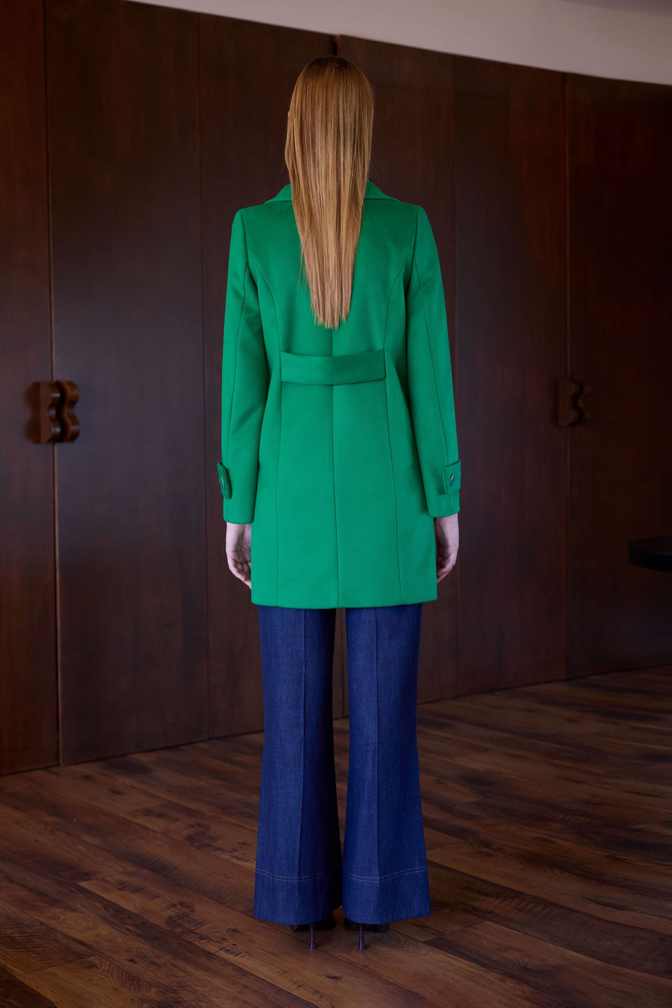 ARGGIDO GREEN 3/4 SLEEVE COAT 49046 225