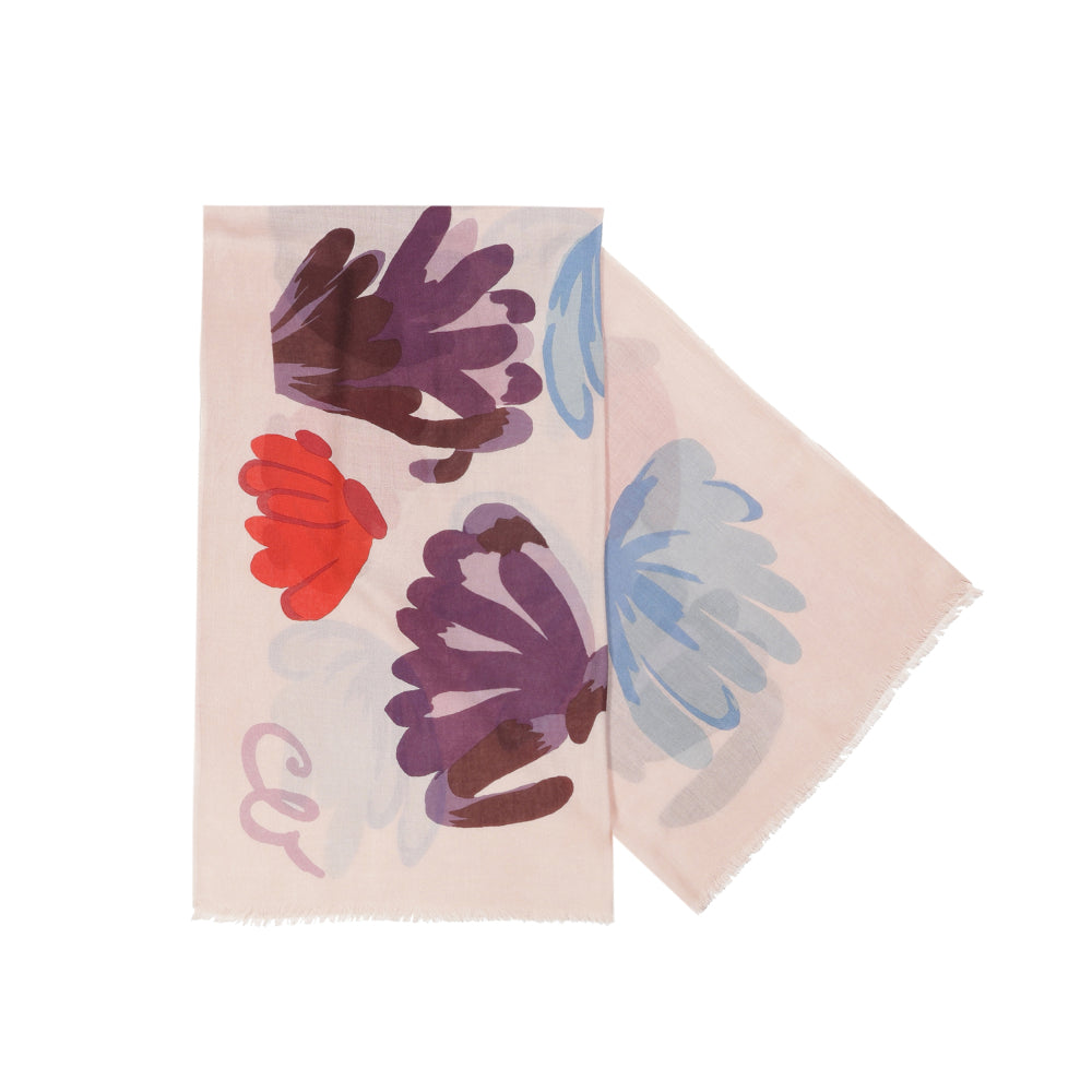 CAROLINE BISS MULTI FLORAL PRINT SCARF 4017 69 229