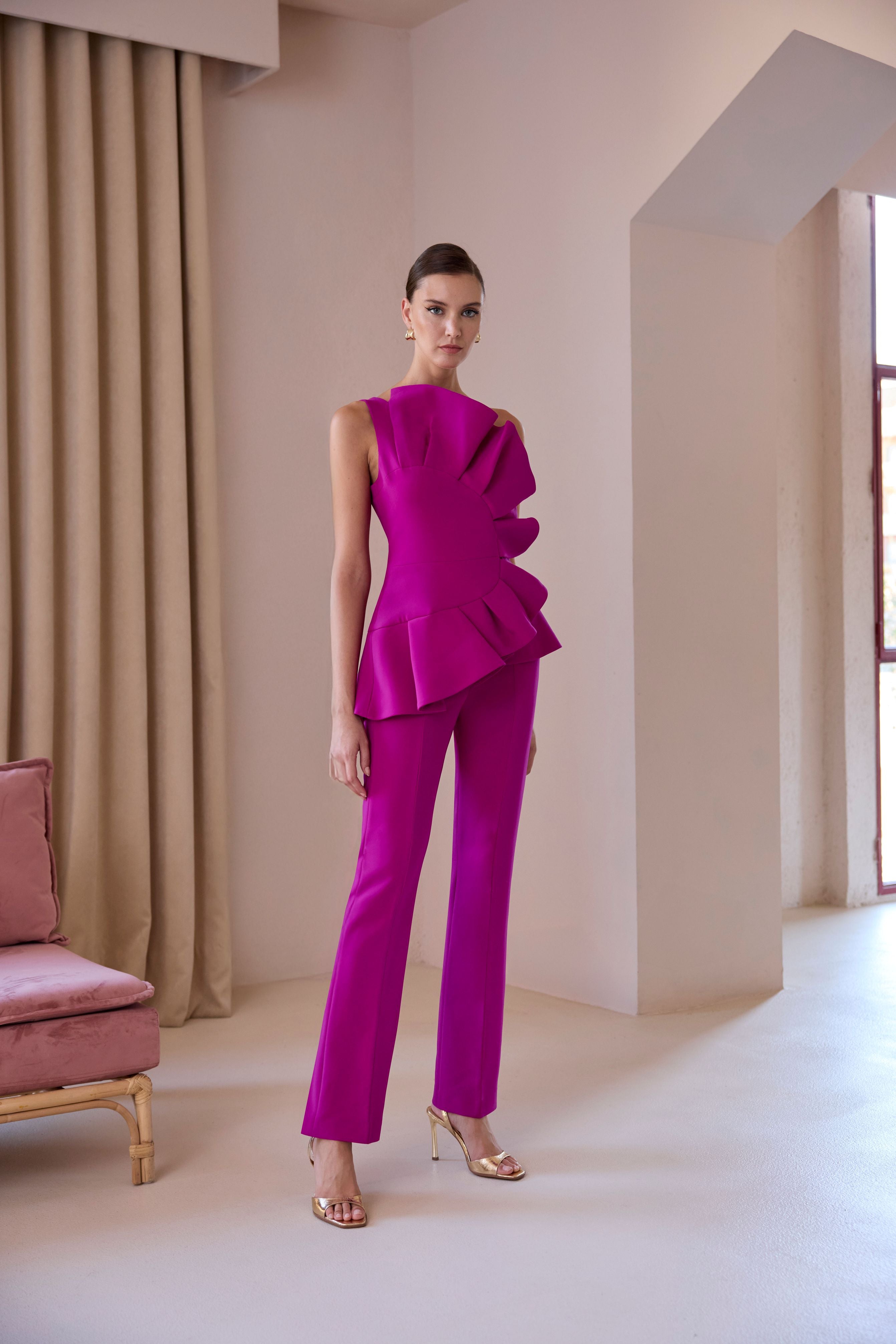 CARLA RUIZ PURPLE TROUSER SUIT 52561 126