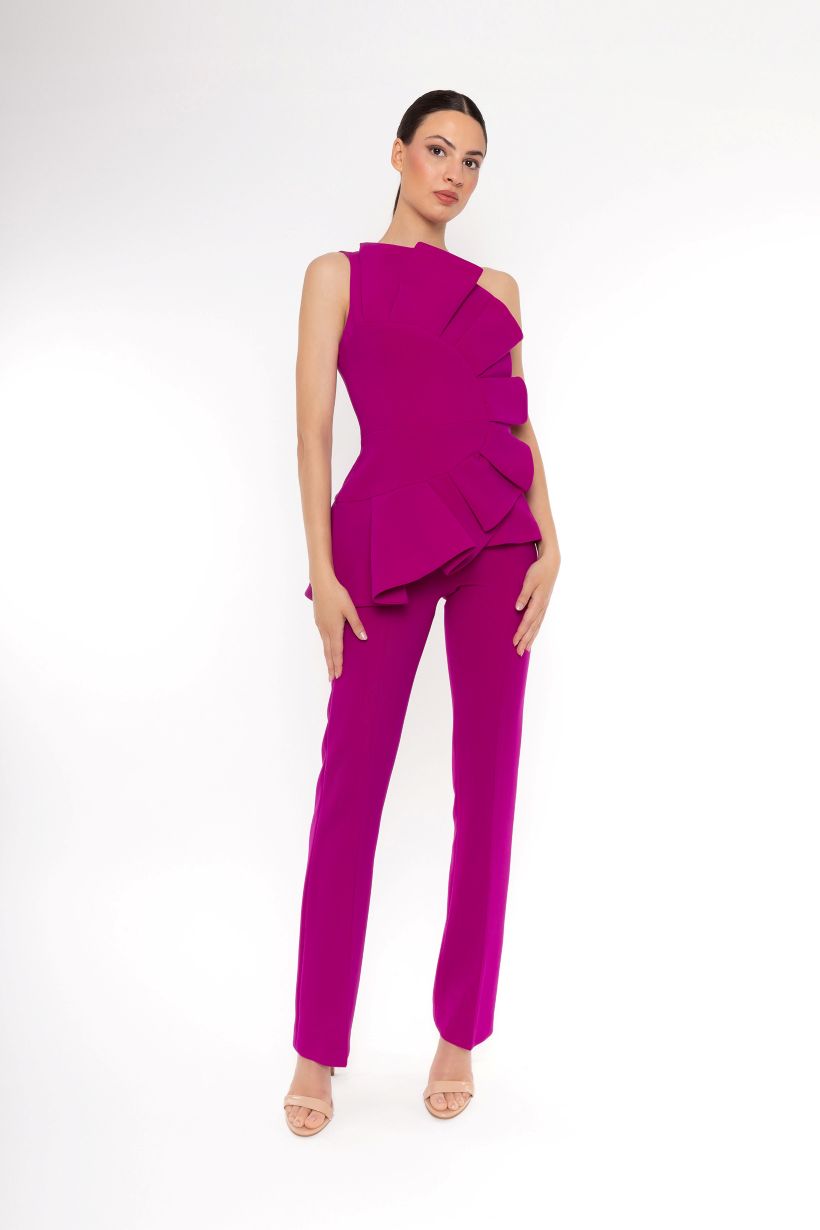 CARLA RUIZ PURPLE TROUSER SUIT 52561 126