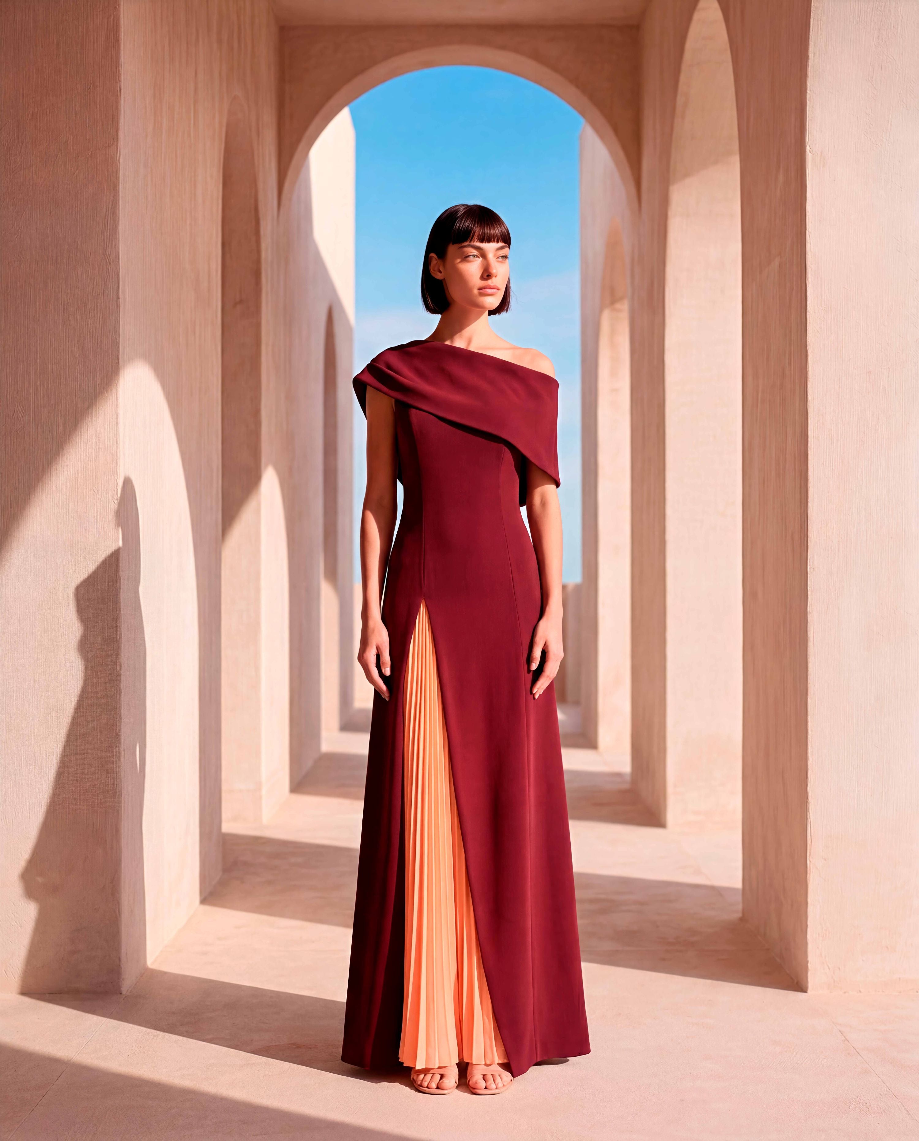 CARLA RUIZ PINK LONG DRESS 53044 226