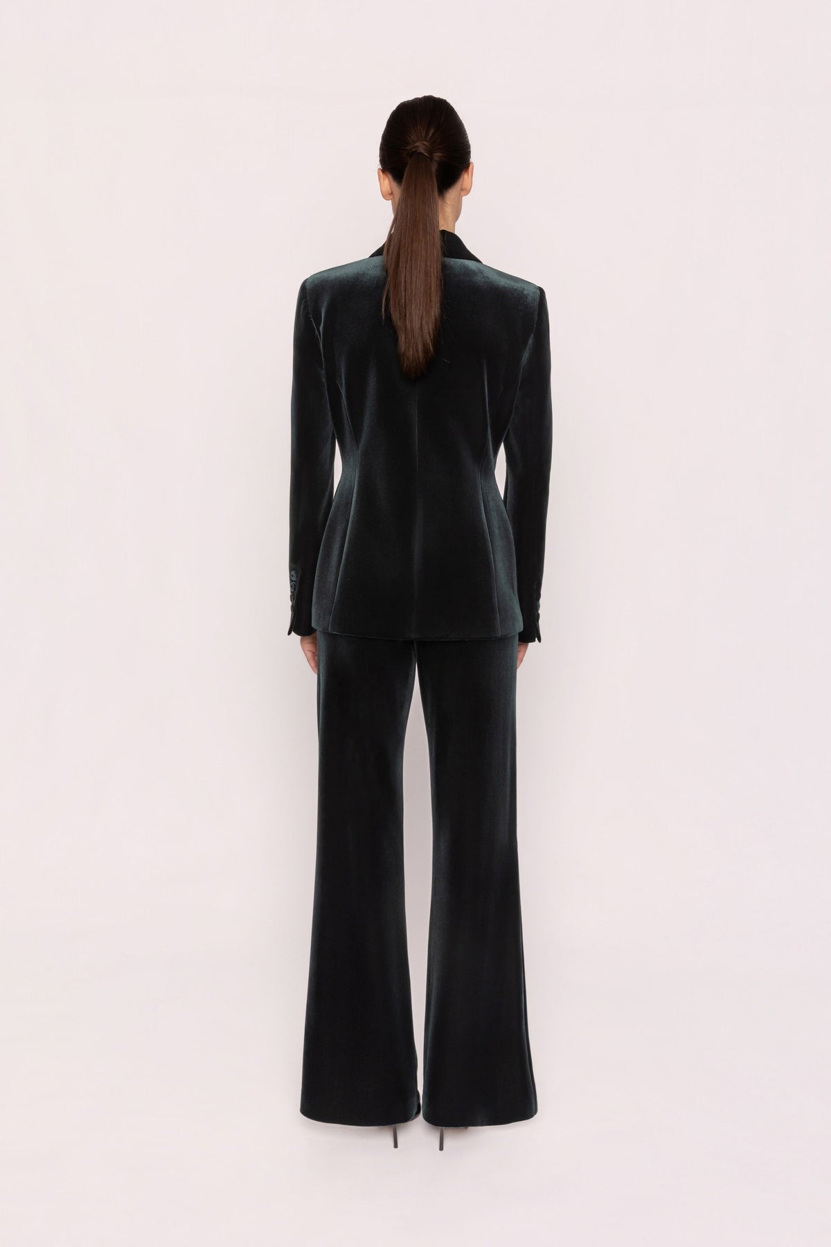 CARLA RUIZ GREEN VELVET SUIT 53100 226