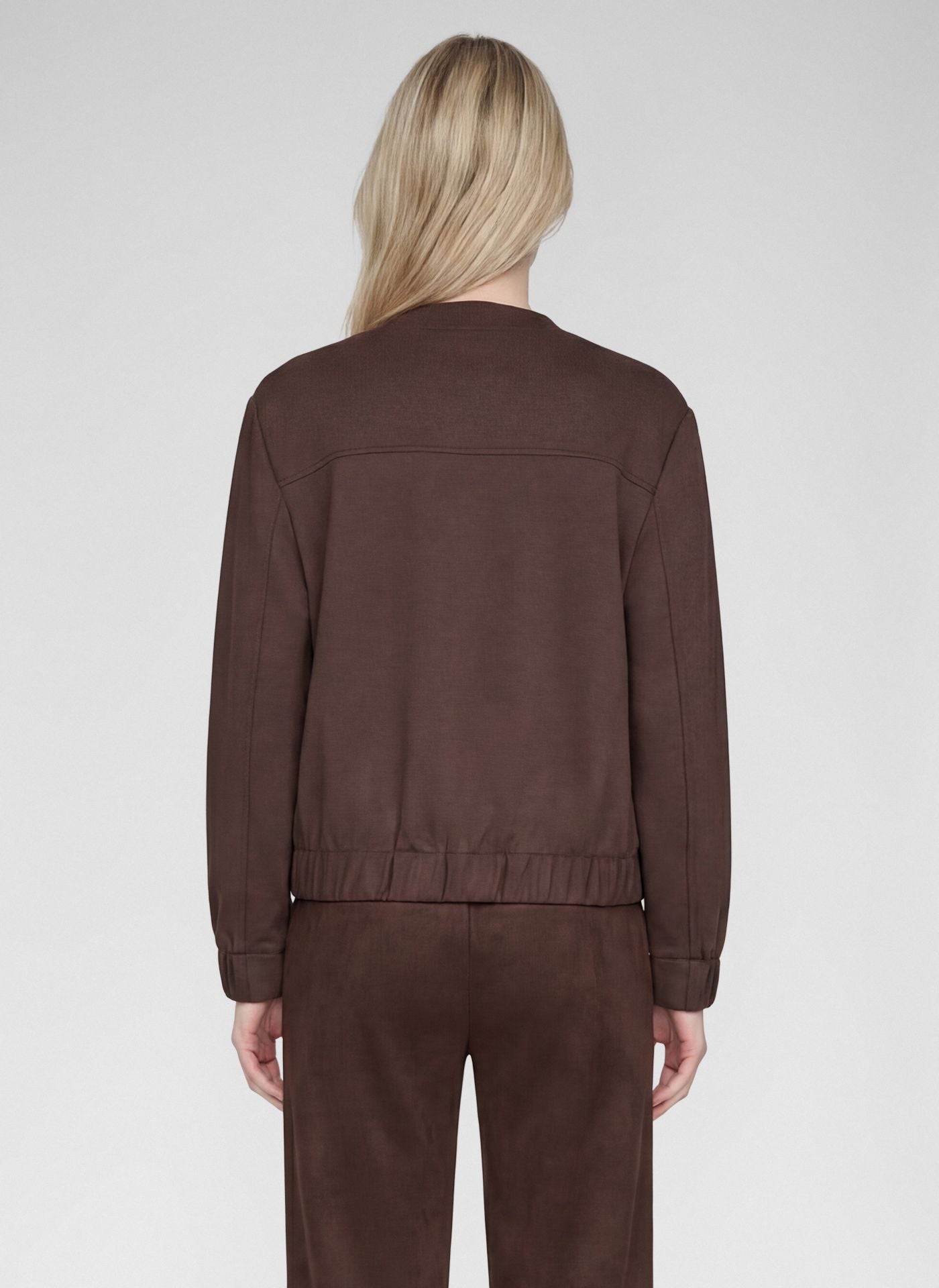 RABE BROWN ZIP UP JACKET 57-111224 226