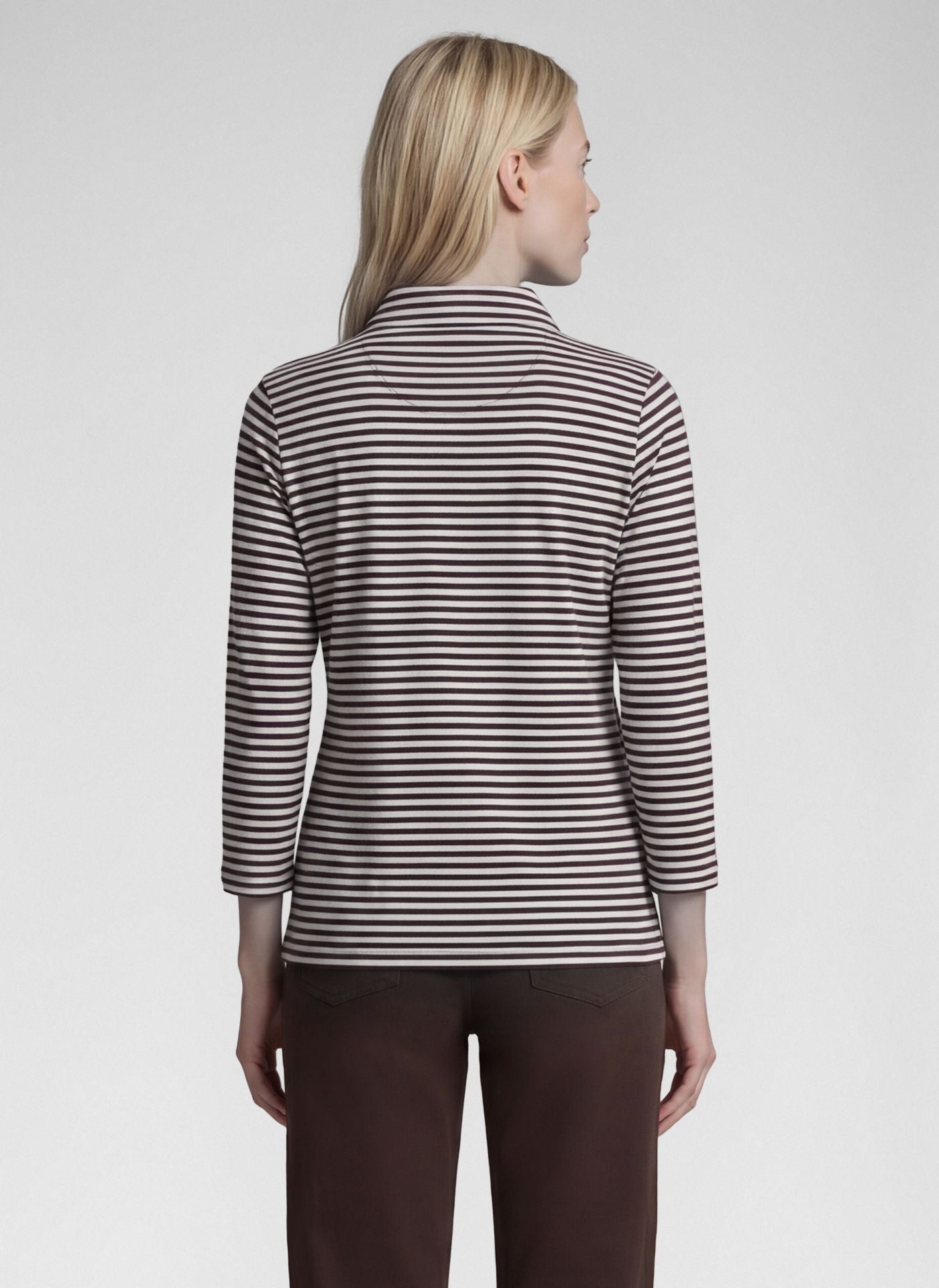 RABE PINK STRIPE POLO SHIRT 57-111351 226